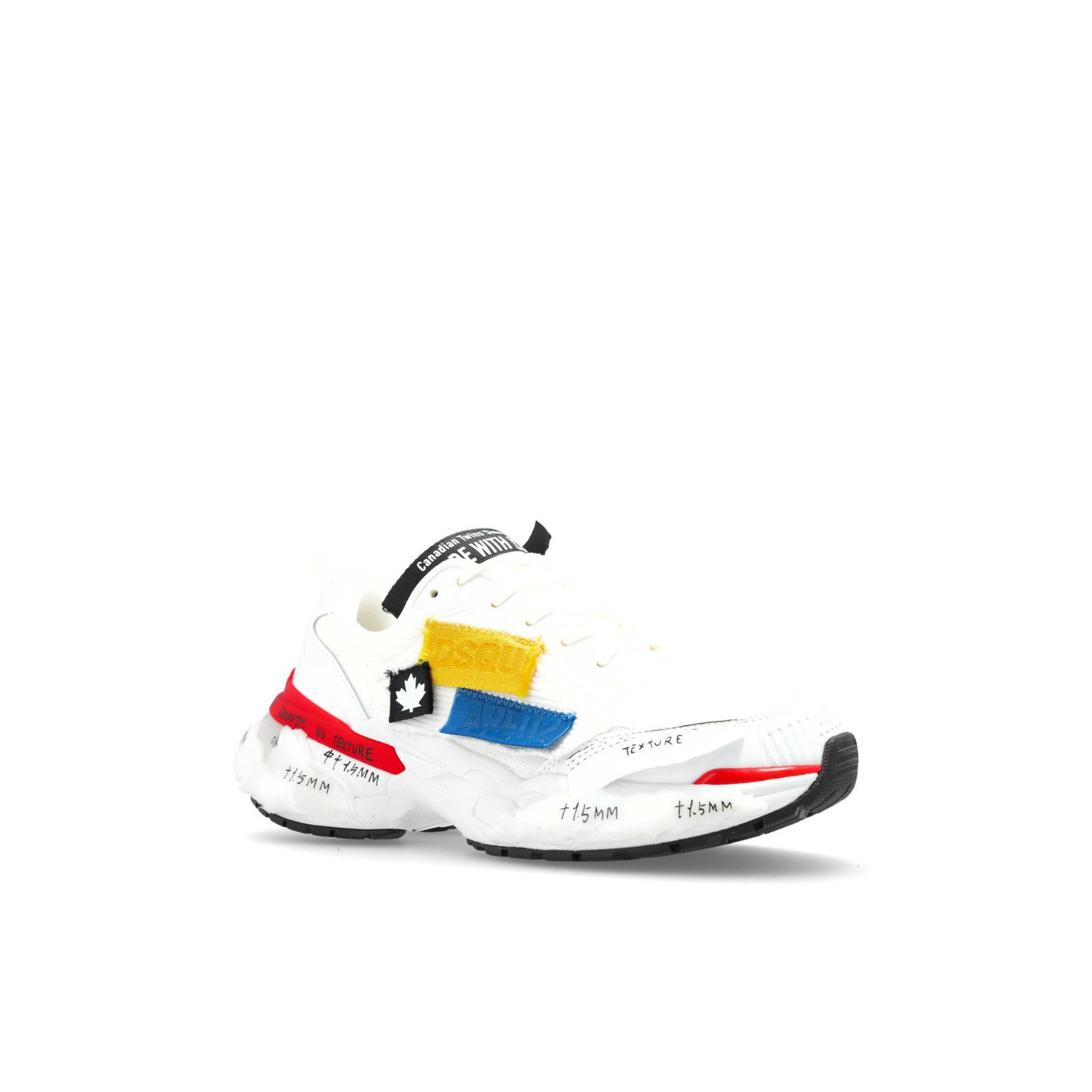 Dsquared2 DSQUARED2 Faster White Fabric Sneakers New And Authentic (Me Size US 9 / EU 42 - 2 Thumbnail