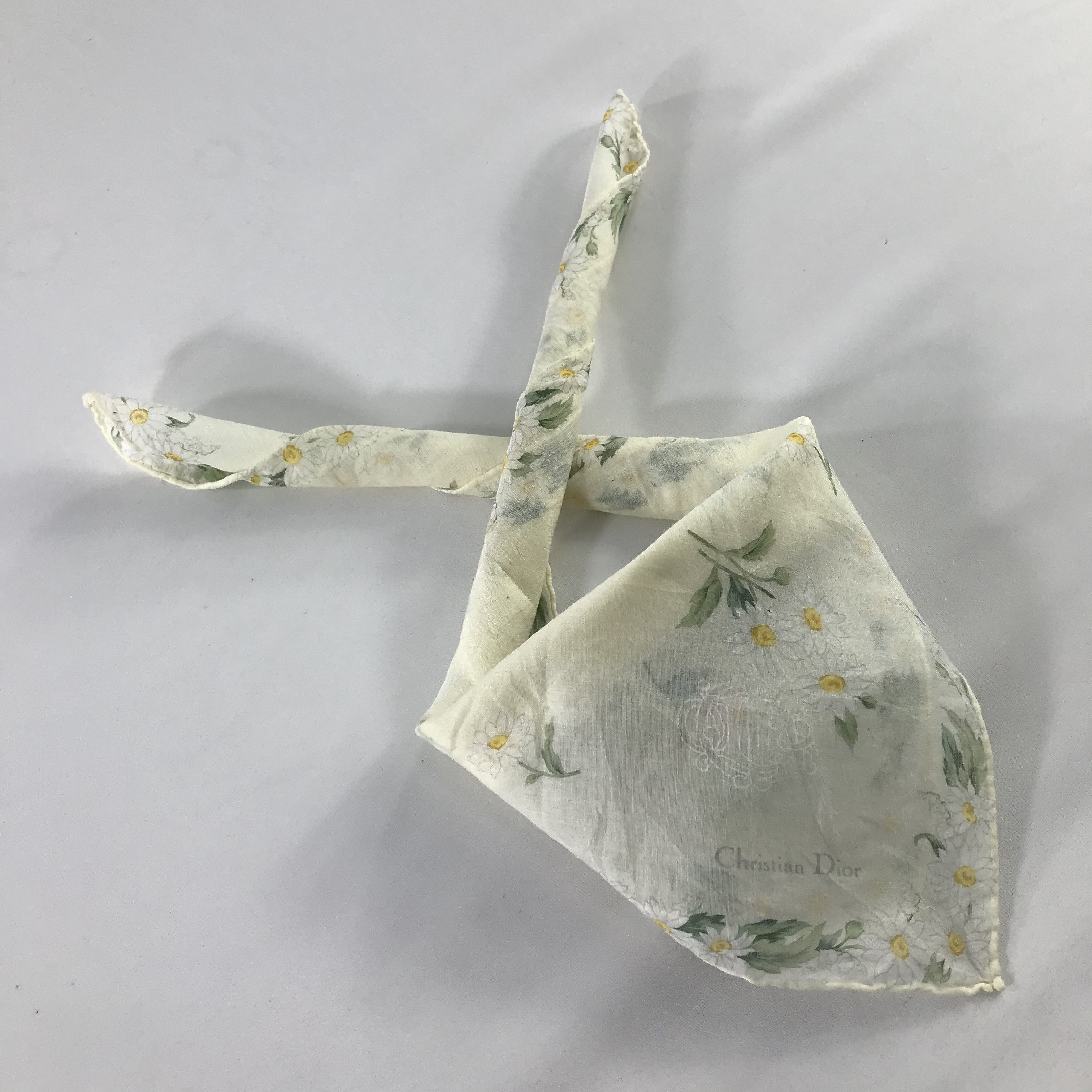 Vintage Christian Dior Bandana / Handkerchief / Neckerchief - S1107 Size ONE SIZE - 4 Thumbnail