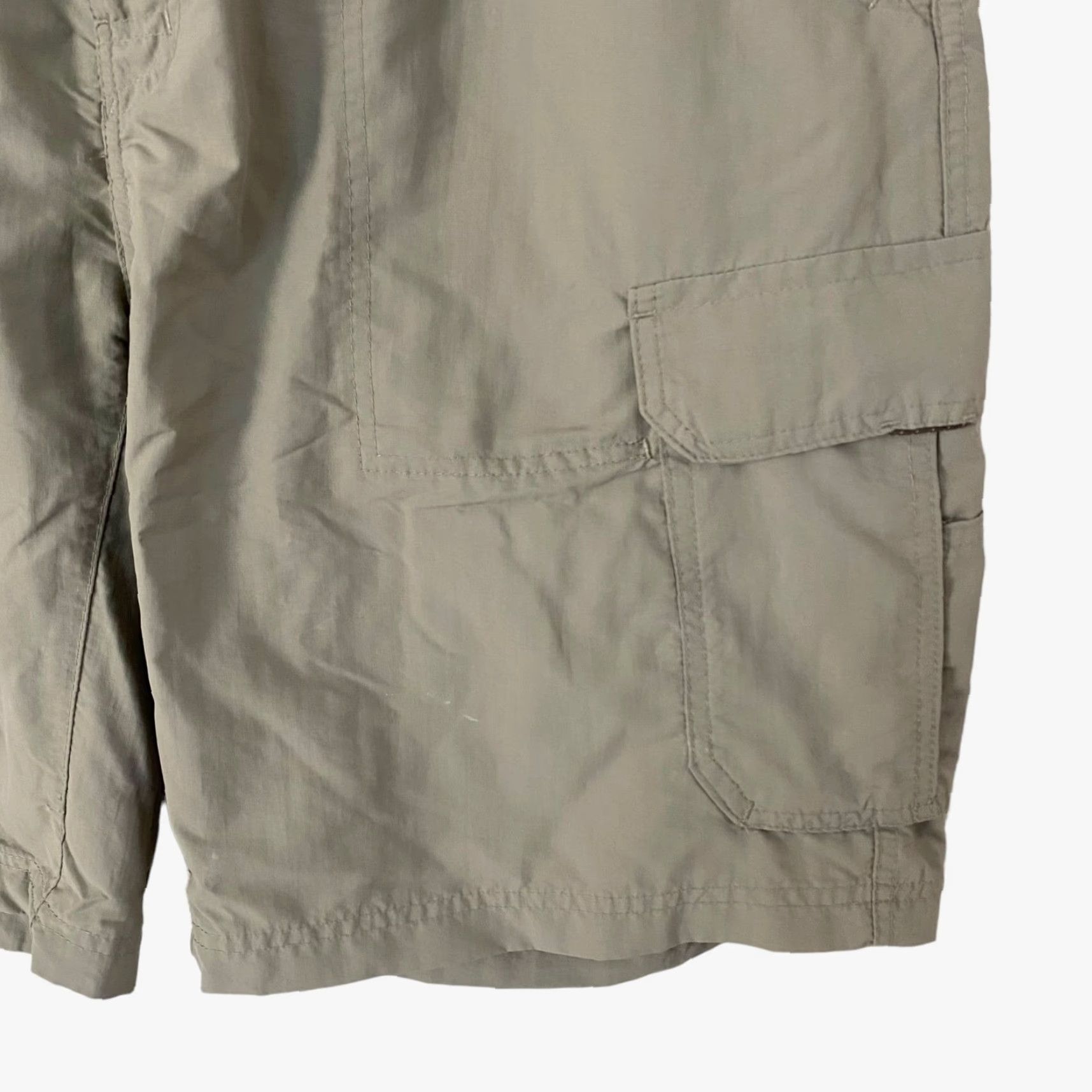 Vintage REI Cargo Shorts Men XL Tan Nylon UPF-50+ Ripstop Hiking Pockets Outdoor Casual Utility Front Flat Front Eight Pockets Size US 36 / EU 52 - 4 Thumbnail