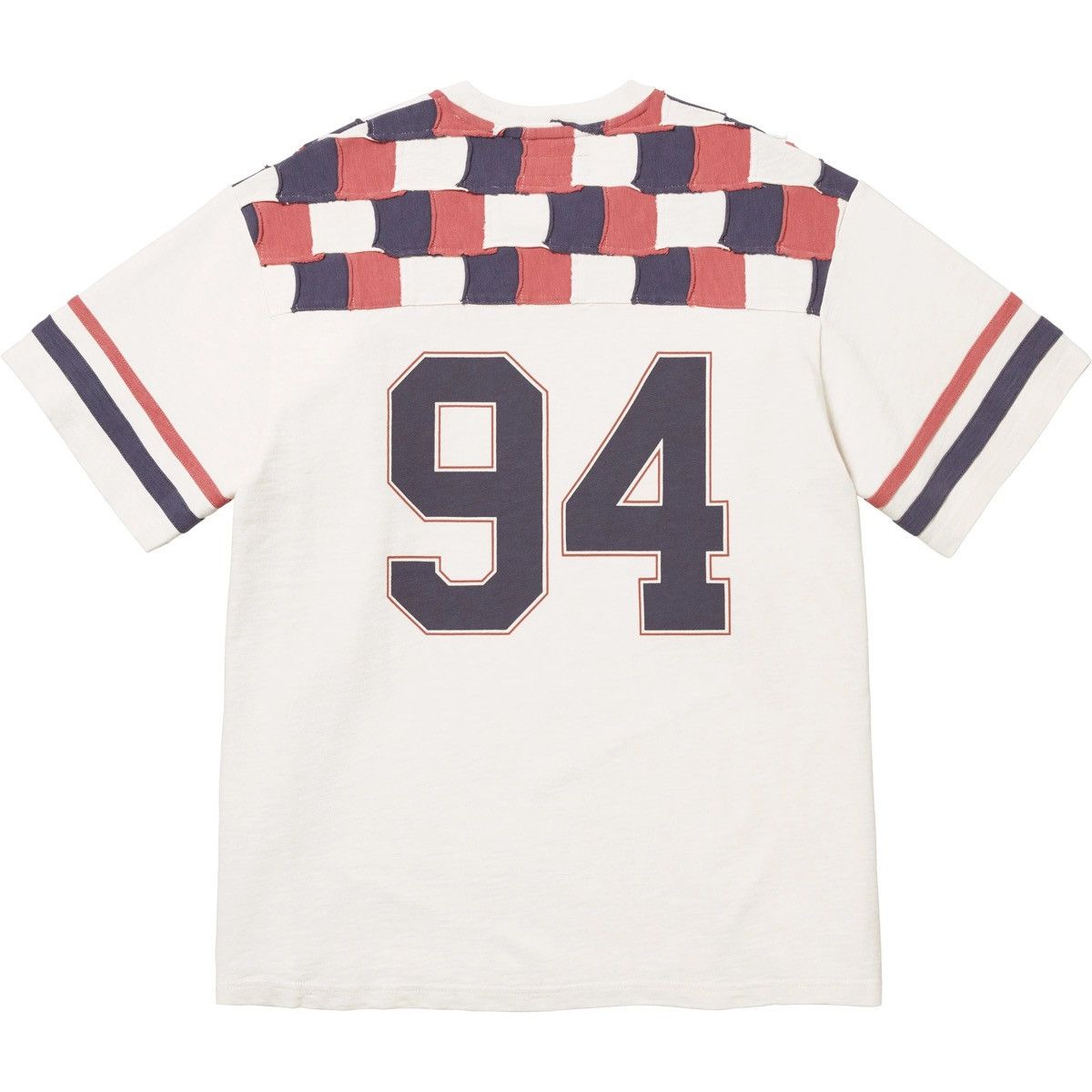 Supreme Supreme Yoke Patchwork Football Top Raw Edge S/S FW24 XXL Size US XXL / EU 58 / 5 - 2 Thumbnail