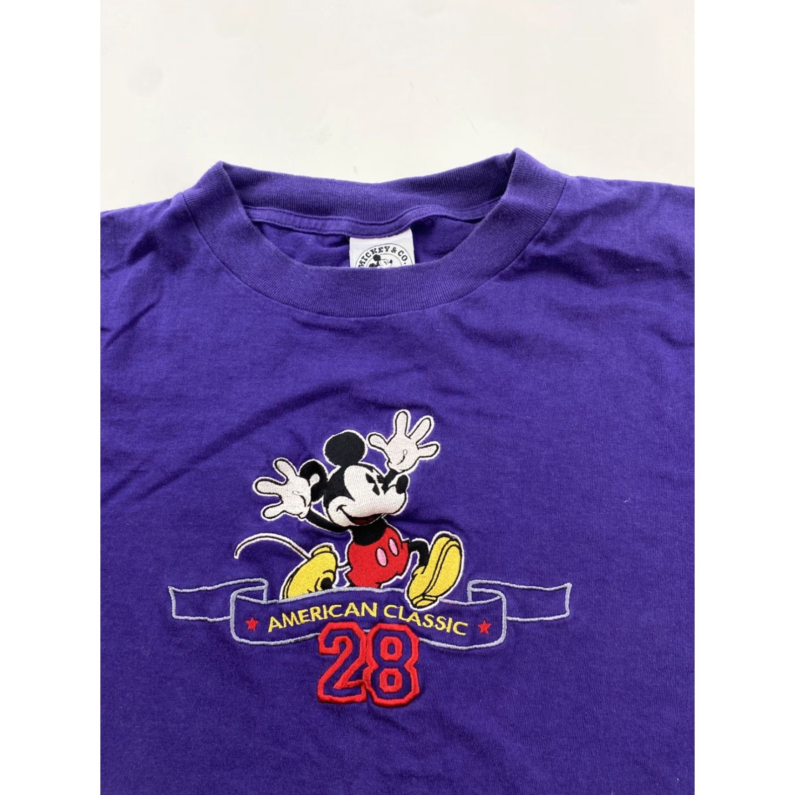 Disney VINTAGE Mickey Mouse Shirt Men’s XL Purple Short Sleeve Size US XL / EU 56 / 4 - 2 Thumbnail