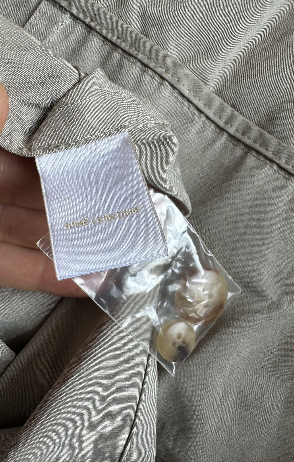 Aime Leon Dore Aime Leon Dore Hooded Top Coat - Large / Silver Birch Size US L / EU 52-54 / 3 - 6 Thumbnail