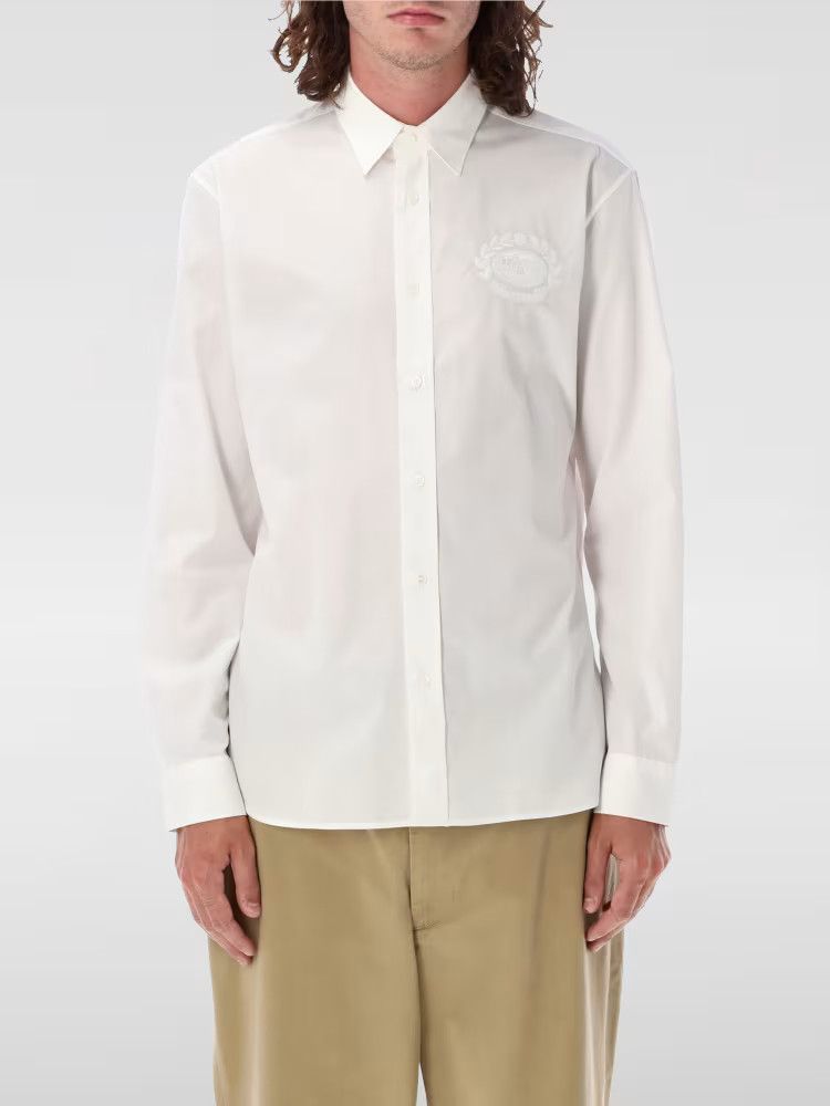 Burberry o1y0426 Solid Color Shirt in White Size US S / EU 44-46 / 1 - 1 Thumbnail
