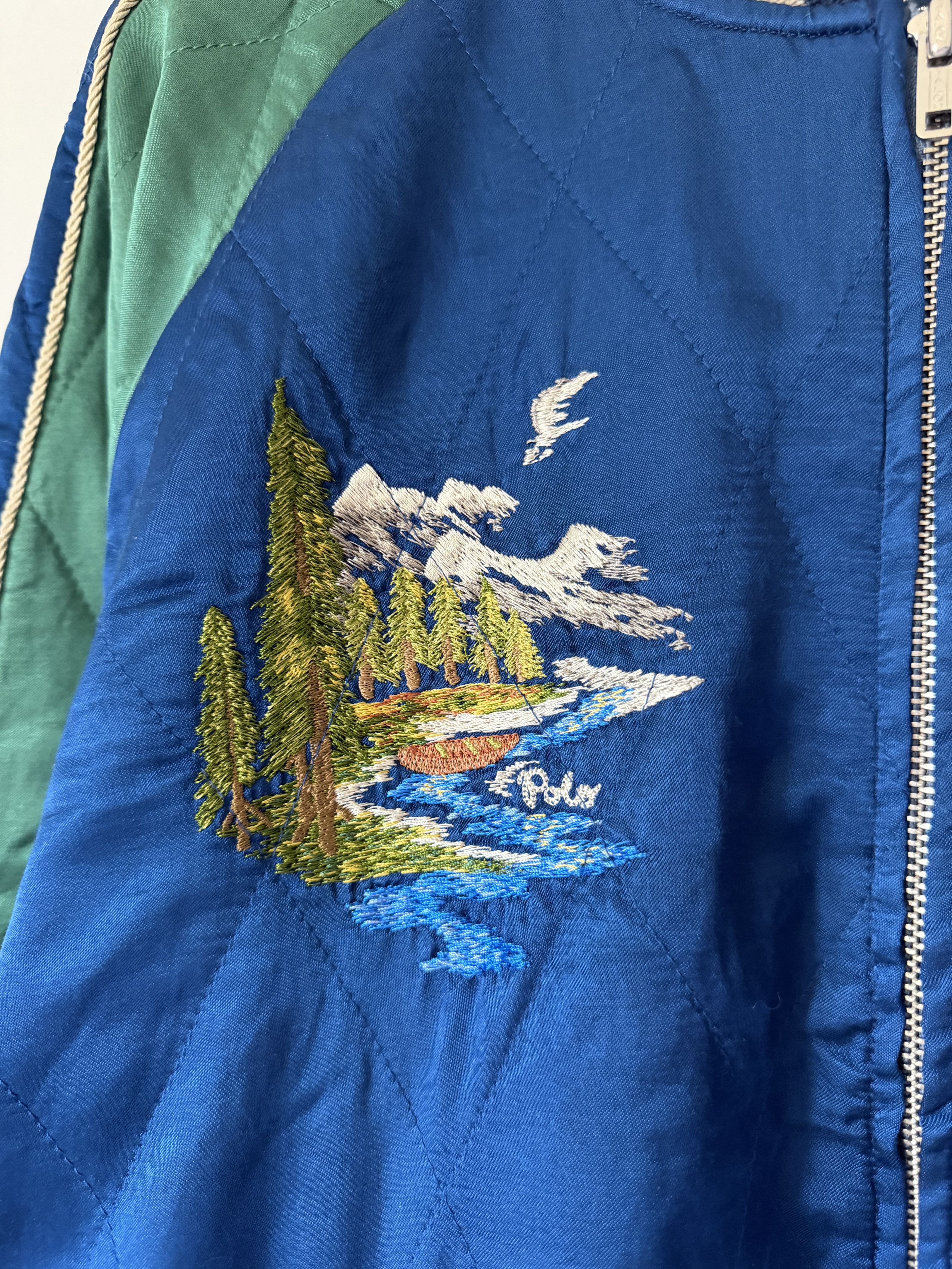 Polo Ralph Lauren Polo Ralph Lauren Wyoming Souvenir Satin Flight Jacket Size US L / EU 52-54 / 3 - 7 Thumbnail