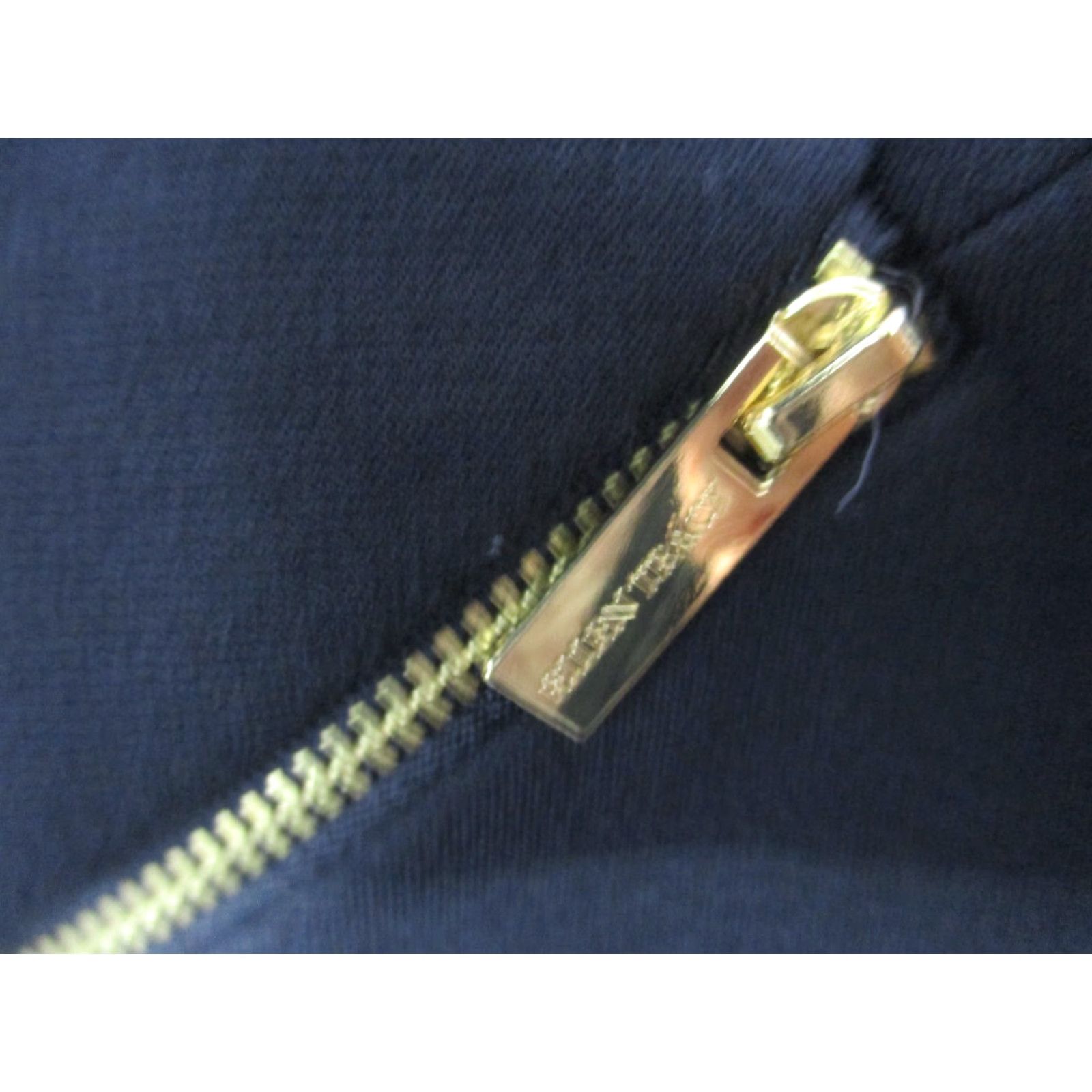 Ellen Tracy Ellen Tracy Women Blazer Jacket Black Large Zipper Pockets Gold Accents Size L / US 10 / IT 46 - 6 Thumbnail