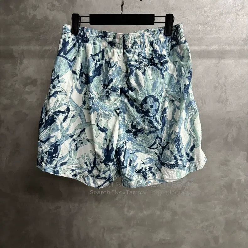 Louis Vuitton Louis Vuitton size m Blue midi seagrass print elasticated w Size US 28 / EU 44 - 5 Thumbnail