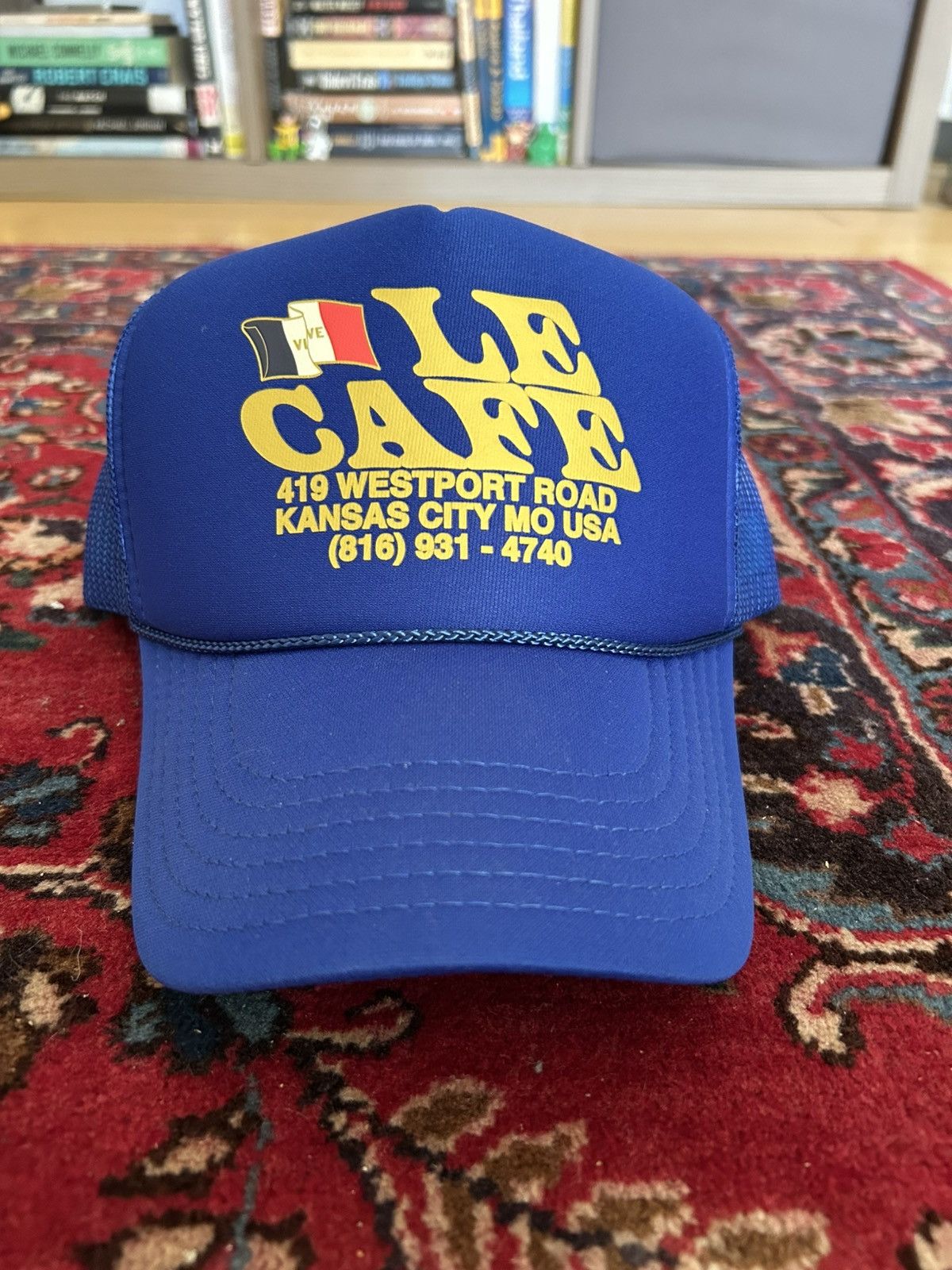 Vintage Style “Le Cafe” Trucker Hat + Iowa hat