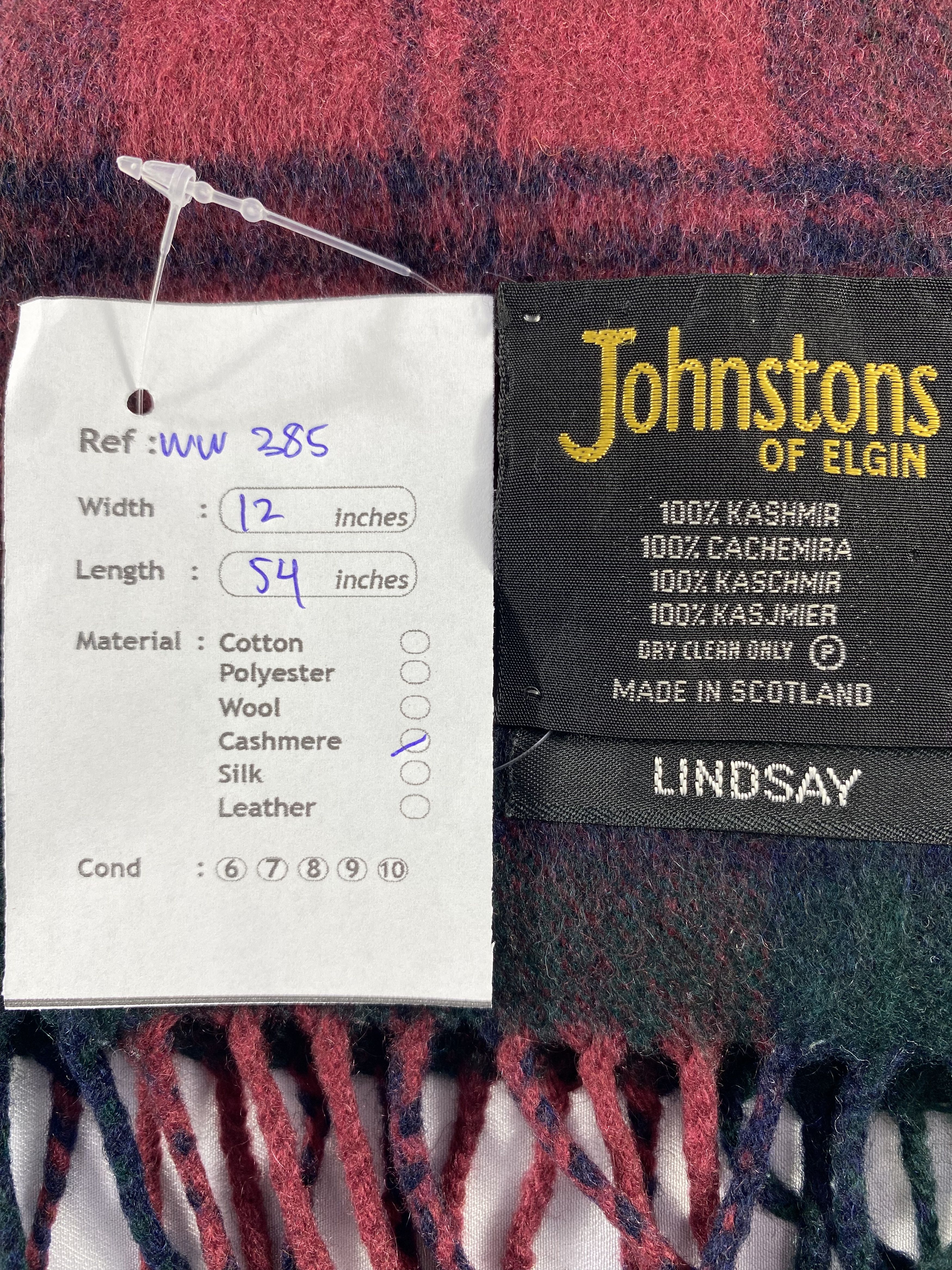 Johnstons Of Elgin × Vintage Johnstons Of Elgin Scarf / Muffler / Neckwear Size ONE SIZE - 5 Thumbnail