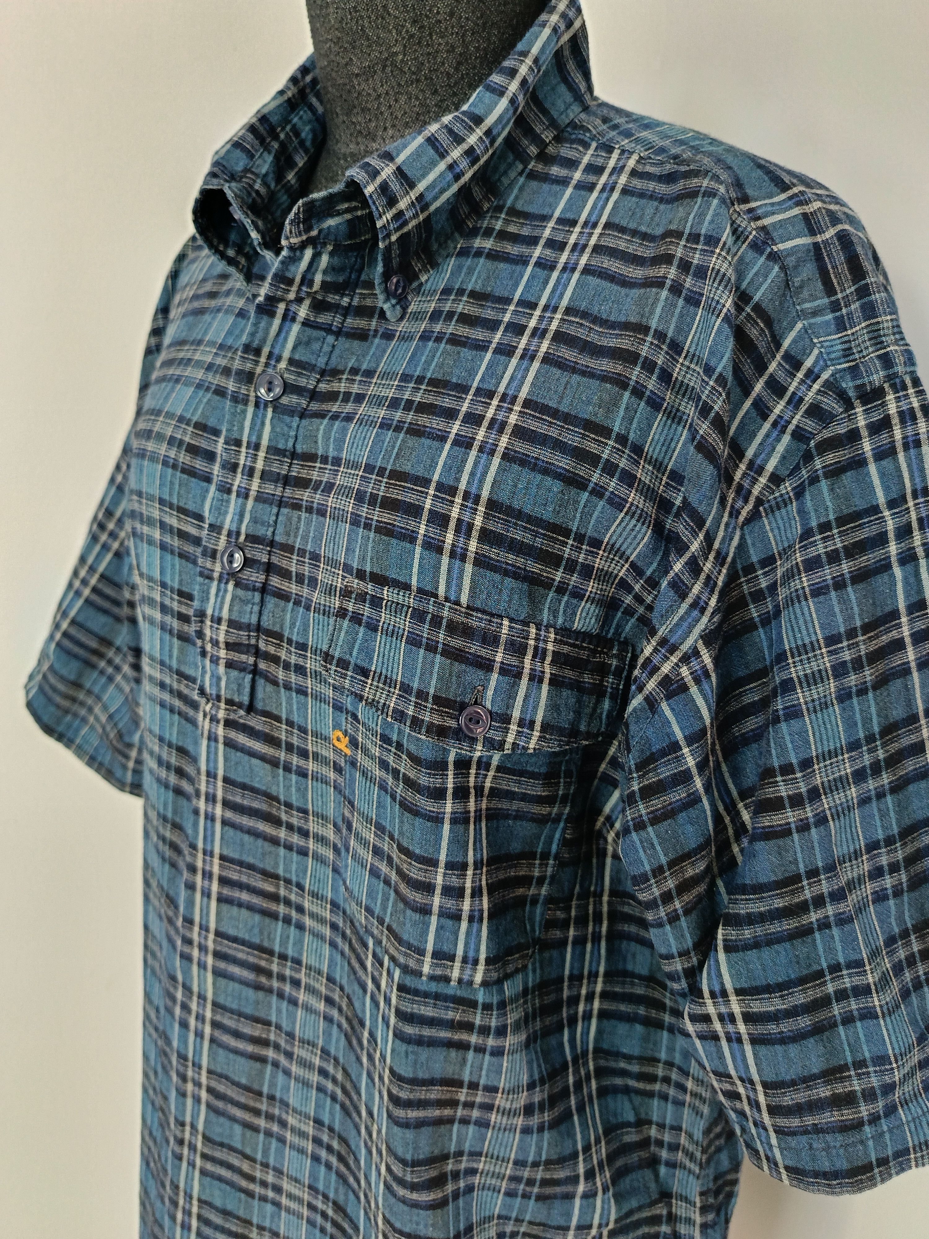 45rpm 45RPM studio by R 3 Japan blue plaid indigo pullover shirt Size US L / EU 52-54 / 3 - 7 Thumbnail