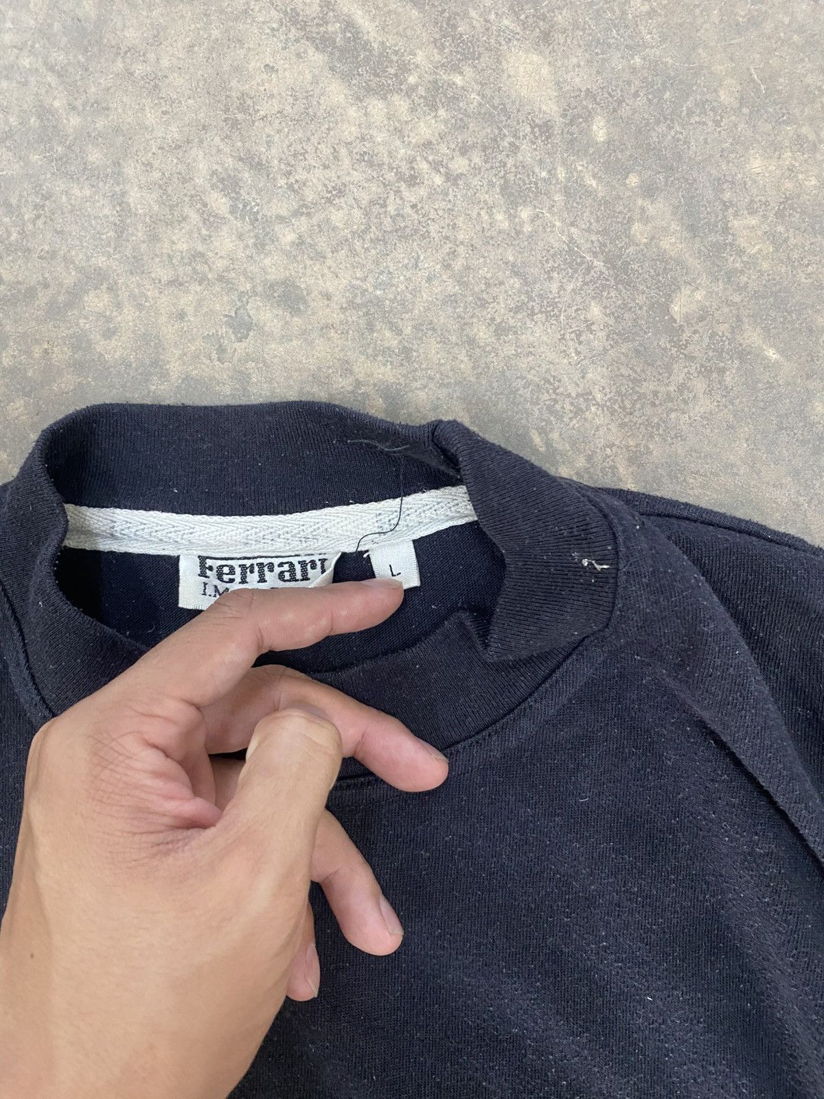 Ferrari Vintage Ferrari Black Spellout Tee 90s Size US L / EU 52-54 / 3 - 8 Thumbnail