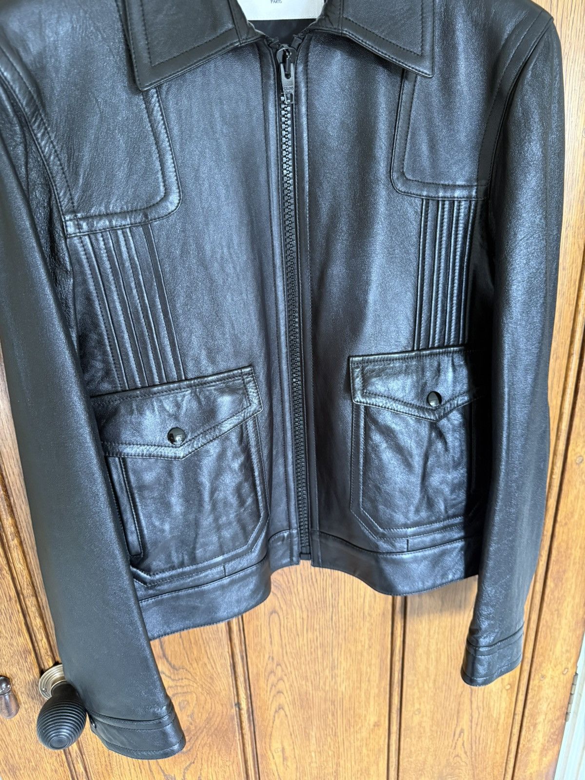 Celine Celine Paul blouson leather aviator jacket Hedi Slimane 48 Size US M / EU 48-50 / 2 - 14 Thumbnail