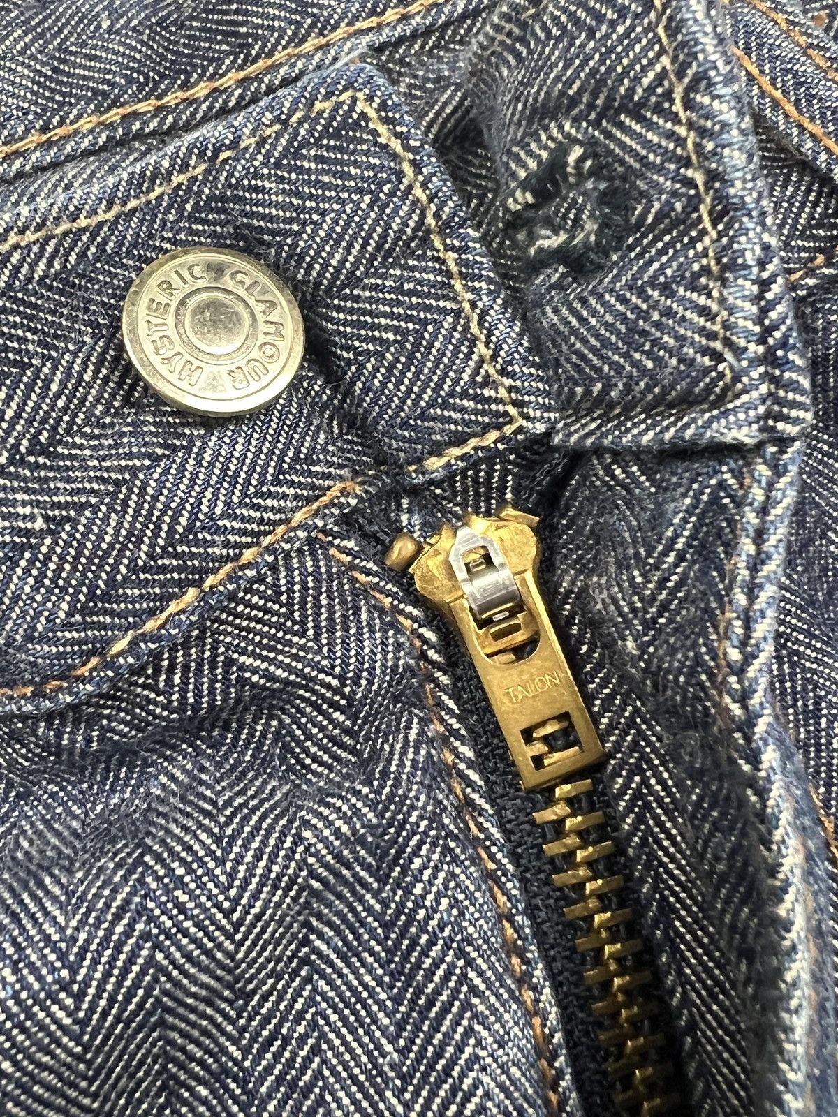 Hysteric Glamour 90s Hysteric Glamour Kinky Herringbone Twill Carpenter Jeans Size US 33 - 10 Thumbnail