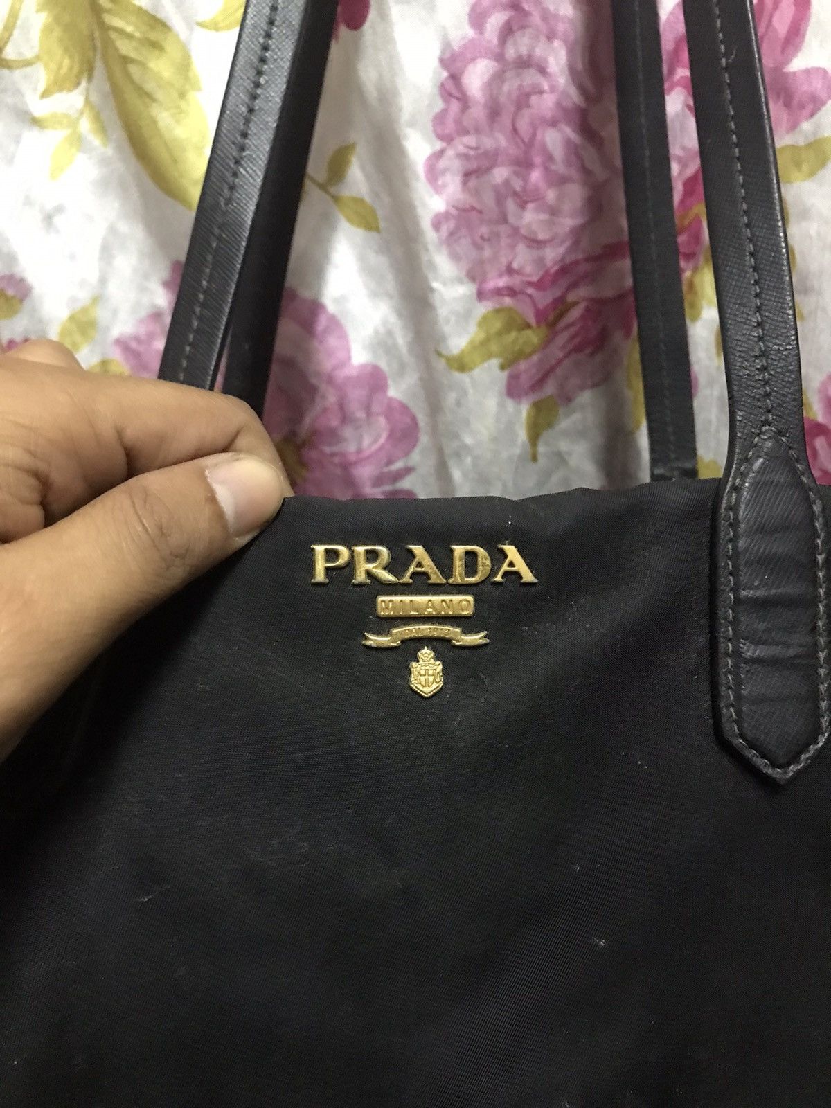 Prada Authentic Prada Black Tote Bag Size ONE SIZE - 3 Thumbnail