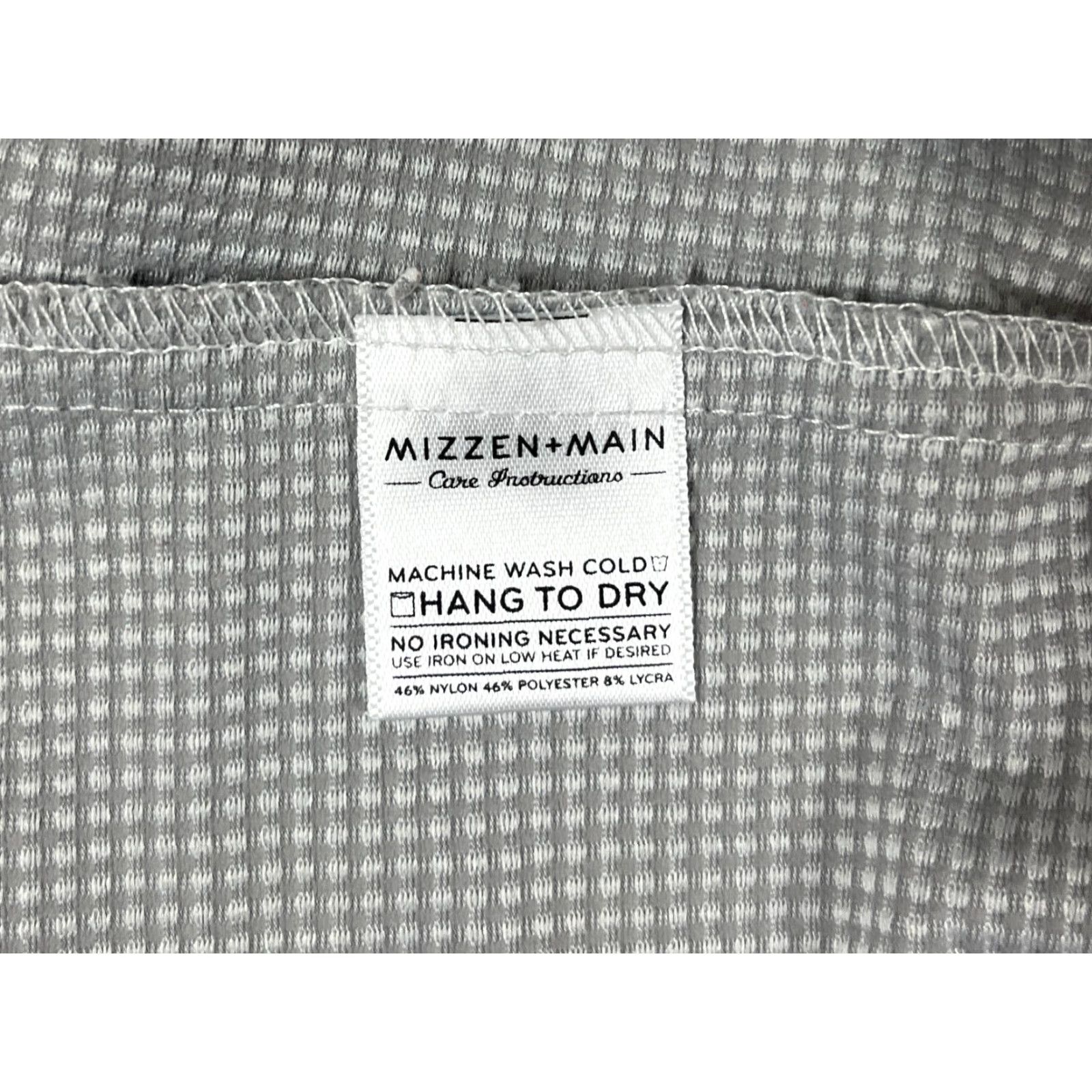 Mizzen+Main Mizzen+Main Button-Up Shirt Long Sleeve Trim Fit Sz L Gingham Gray Mens Shirt Size US L / EU 52-54 / 3 - 6 Thumbnail