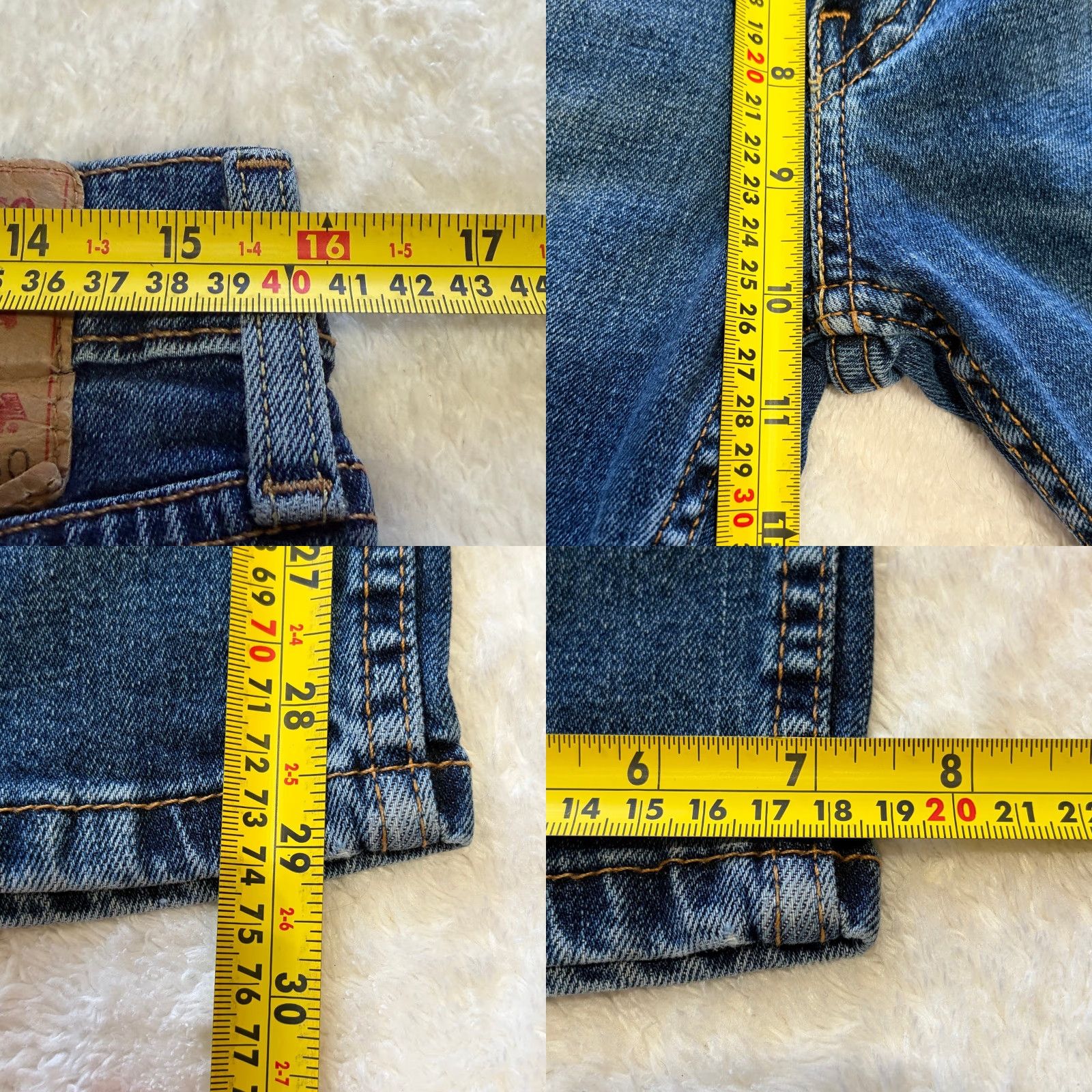 Levi's Levi's 514 Jeans Mens 32x30 Blue Slim Straight Stretch Denim Medium Wash Jeans Regular Men blue 5-Pocket Design Mid Rise 10-12in Size US 32 / EU 48 - 9 Thumbnail