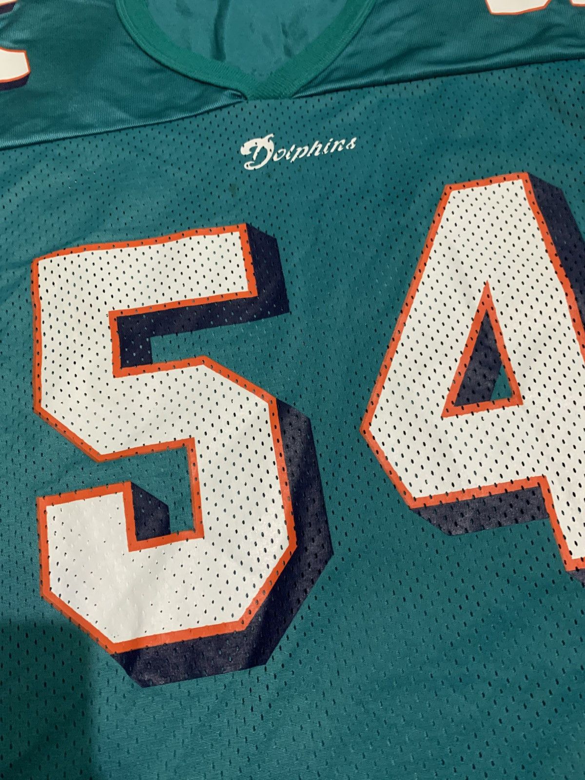 NFL × Vintage Vintage miami dolphins NFL zach thomas jersey by champion Size US XL / EU 56 / 4 - 4 Thumbnail