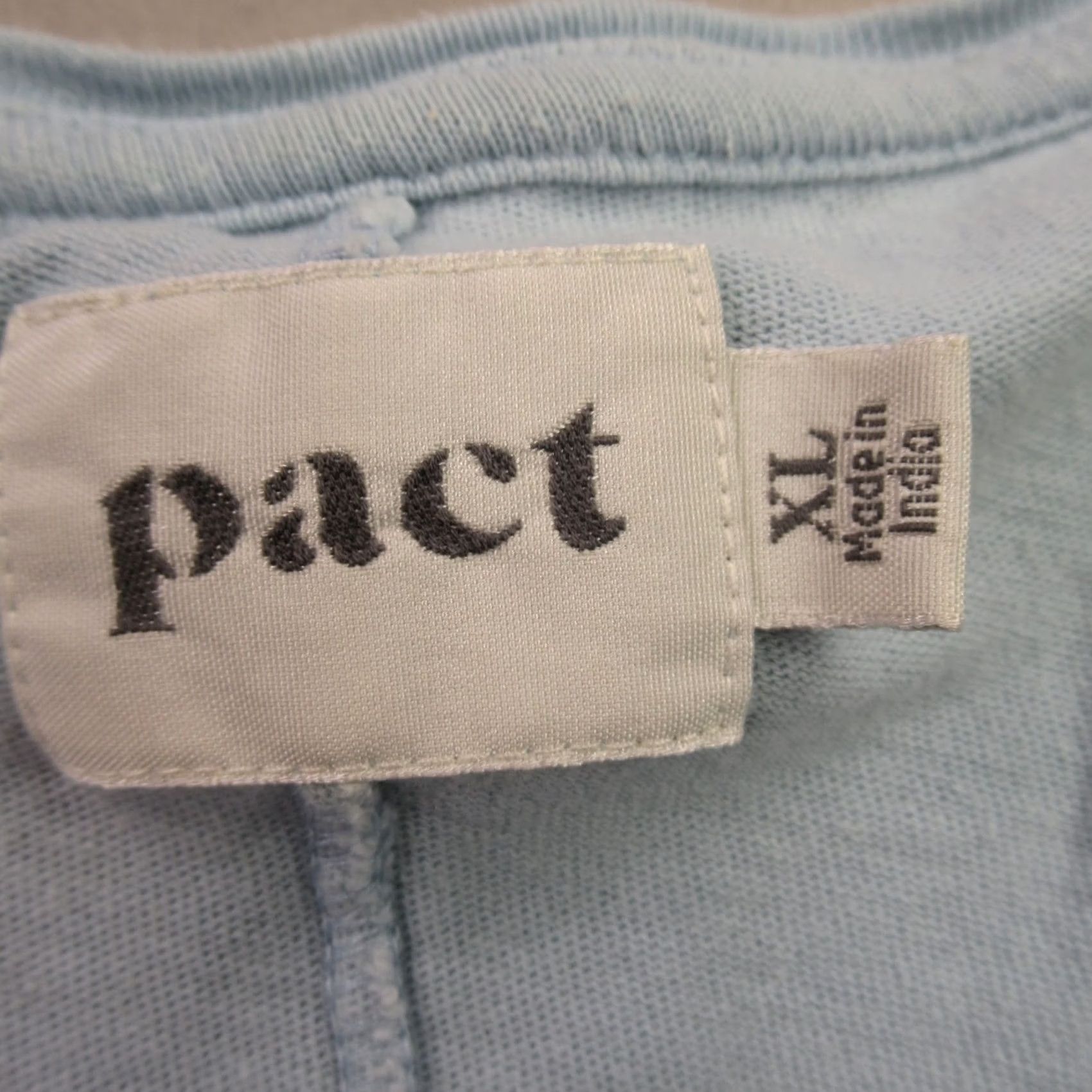 Eileen Fisher Pact Shirt Womens Small 3/4 Sleeve Crew Neck Outdoor Lightweight Blue Casual Shirt Size S / US 4 / IT 40 - 3 Thumbnail