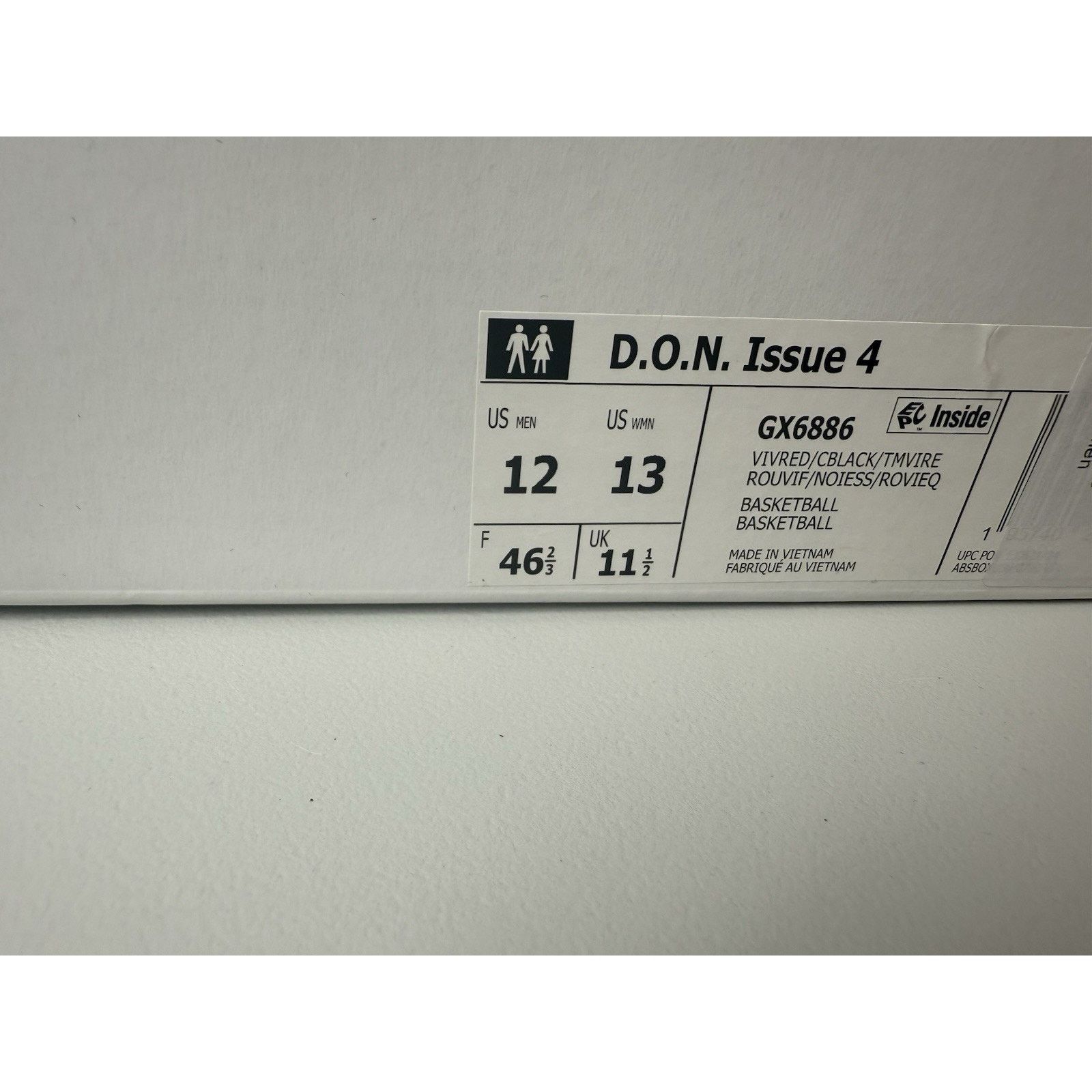 Adidas Red/Black Adidas D.O.N . Issue 4 Size US 12 / EU 45 - 16 Thumbnail