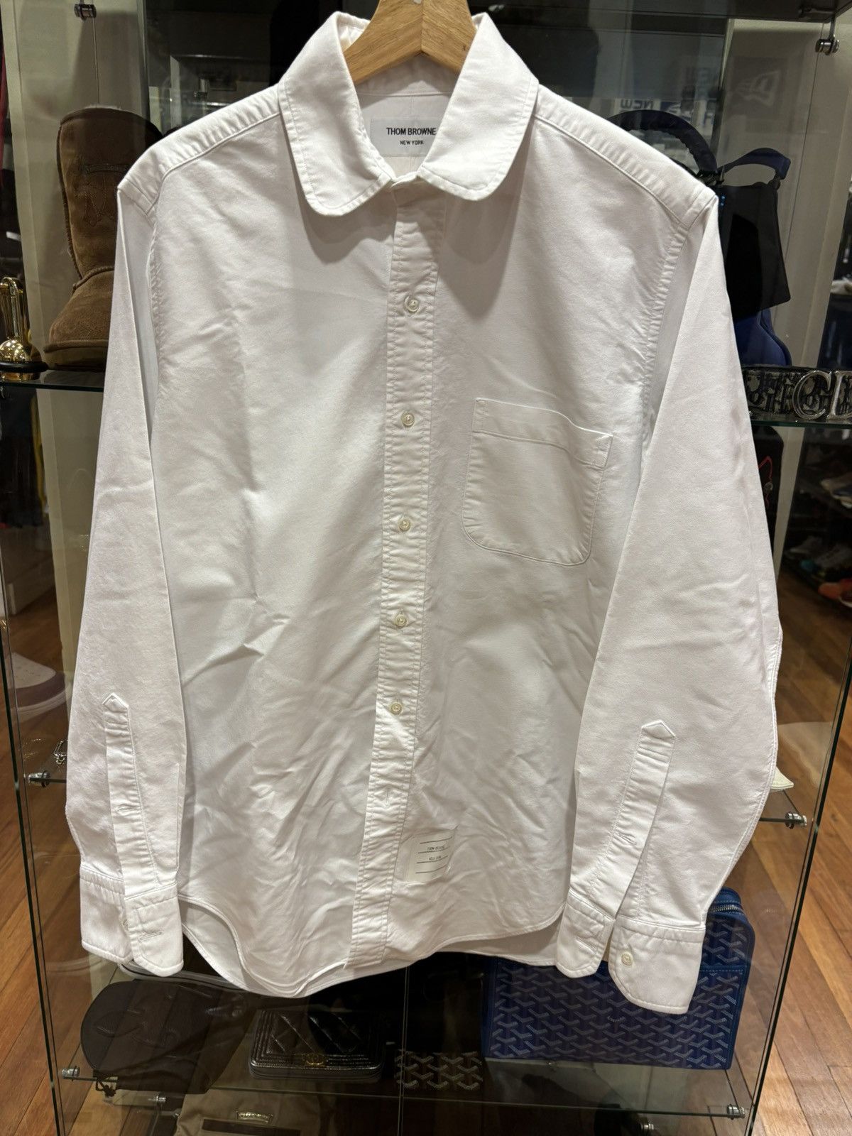 Thom Browne Thom Browne White Button Up Shirt Size US L / EU 52-54 / 3 - 1 Thumbnail