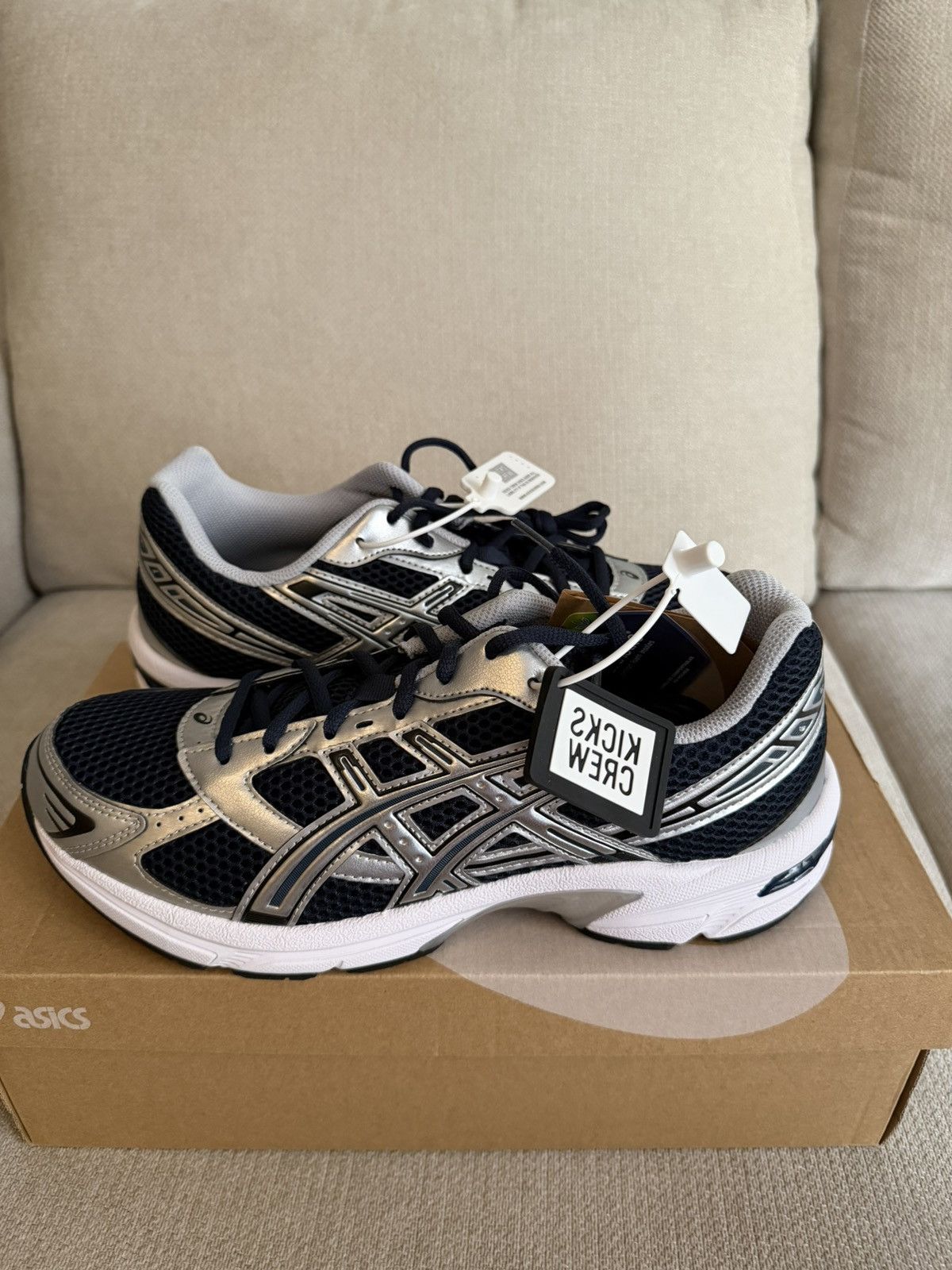 Asics ASICS GEL - 1130 - French Blue Pure Silver Size US 10 / EU 43 - 1 Thumbnail