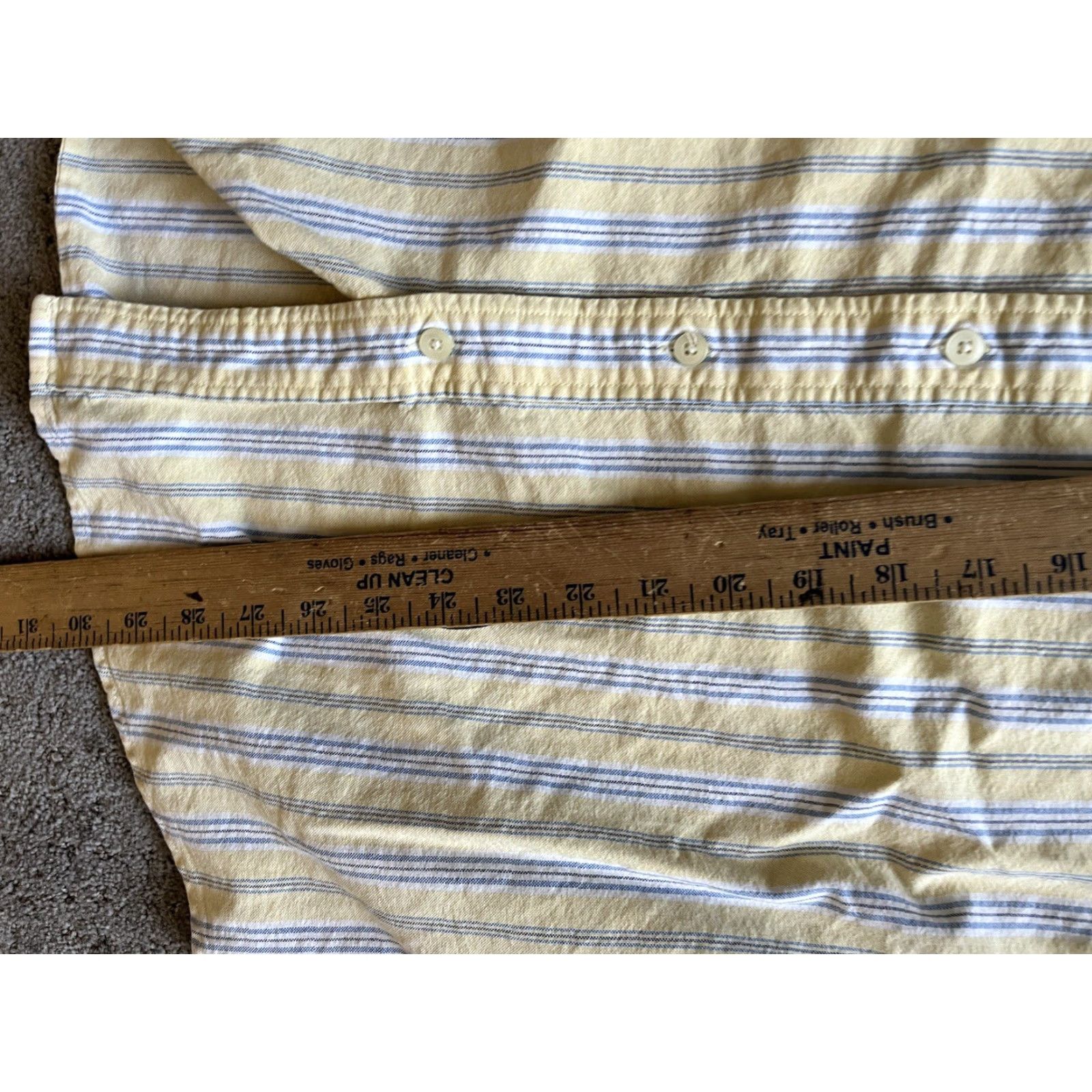 Vintage US Polo Assn. Button Down Shirt Men Medium Yellow Striped Classic Casual Long Sleeve Size US M / EU 48-50 / 2 - 6 Thumbnail