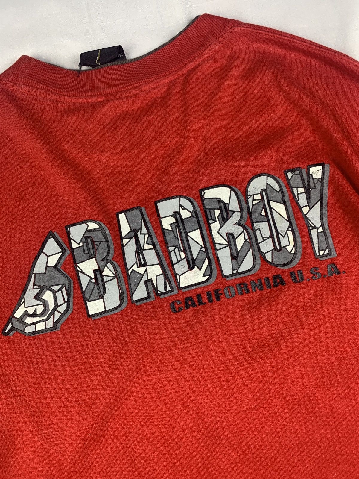 Japanese Brand y2k Bad Boy US Red Spell Out Graphic Tee Size US M / EU 48-50 / 2 - 3 Thumbnail