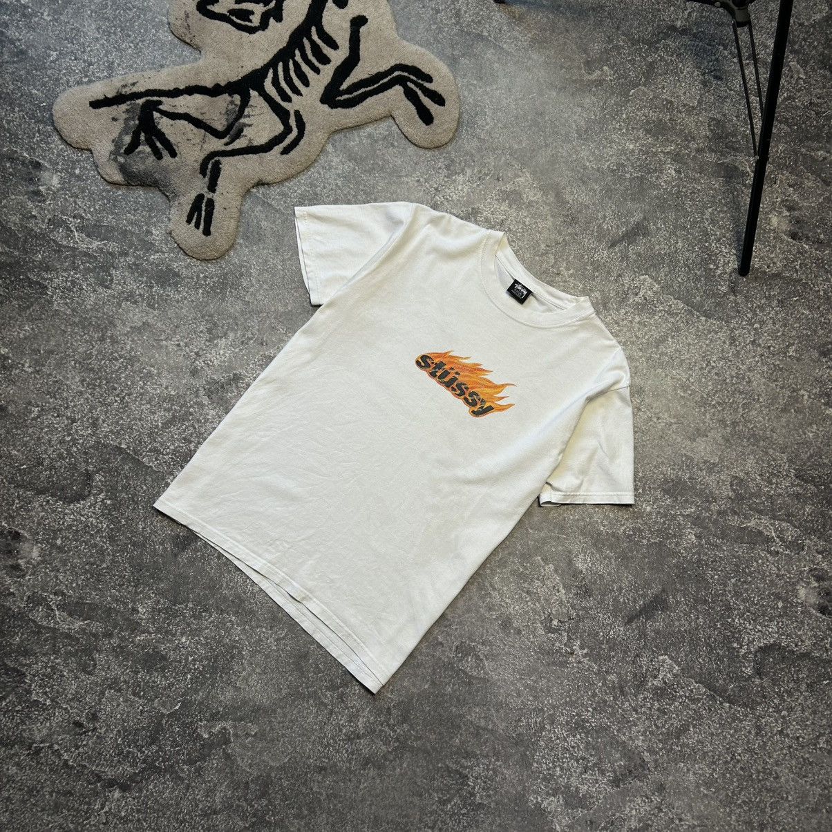 Stussy Luxury Stussy Big Fire Logo y2k opium streetwear tee size M Size US M / EU 48-50 / 2 - 1 Thumbnail