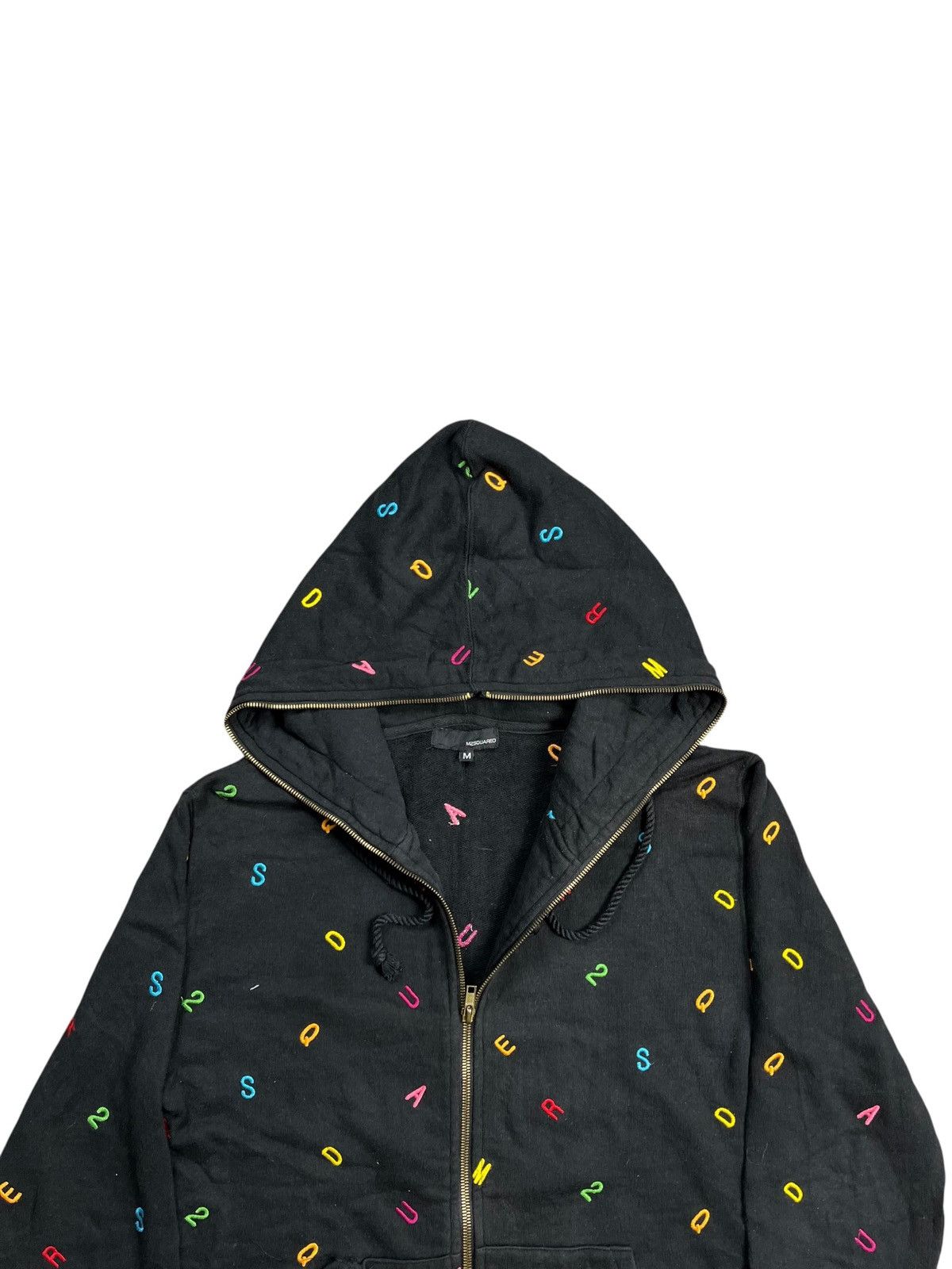 20471120 2000s M25SQUARED - GIMP Alphabet Zip Hoodie Size US M / EU 48-50 / 2 - 4 Thumbnail