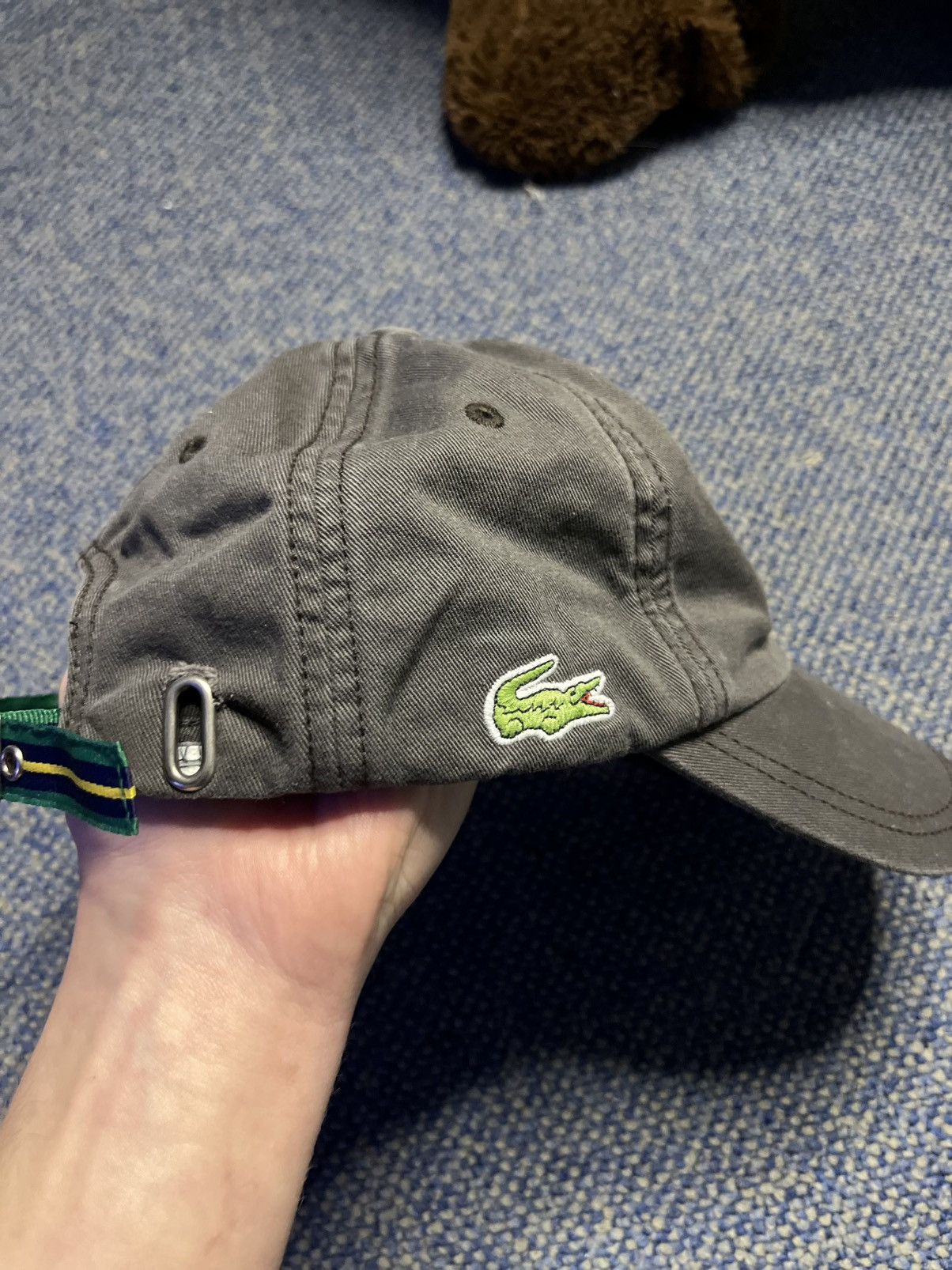 Lacoste × Vintage Vintage Lacoste “L” Logo Cap – Rare Grey/Green Dad Hat Size ONE SIZE - 3 Thumbnail