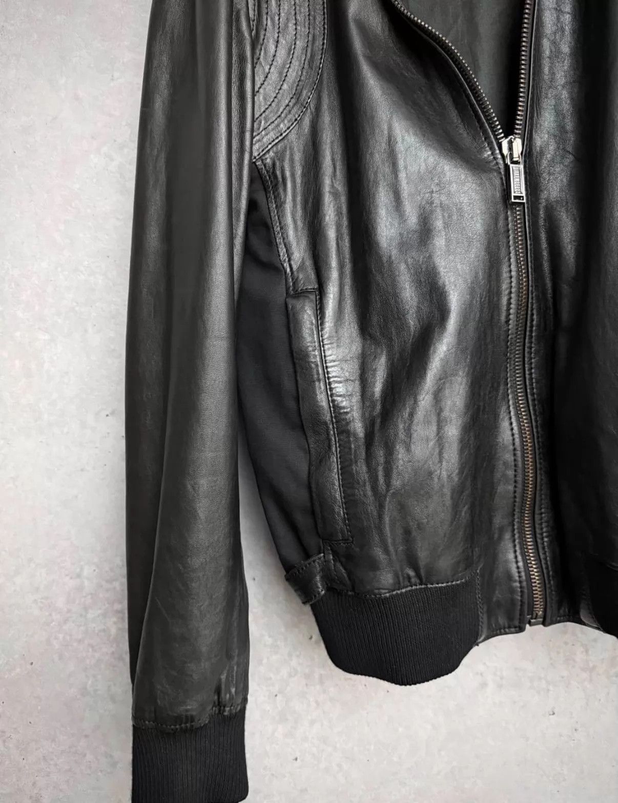 Dirk Bikkembergs dirk bikkembergs Lambskin Moto Zipper Jacket Size US M / EU 48-50 / 2 - 5 Thumbnail