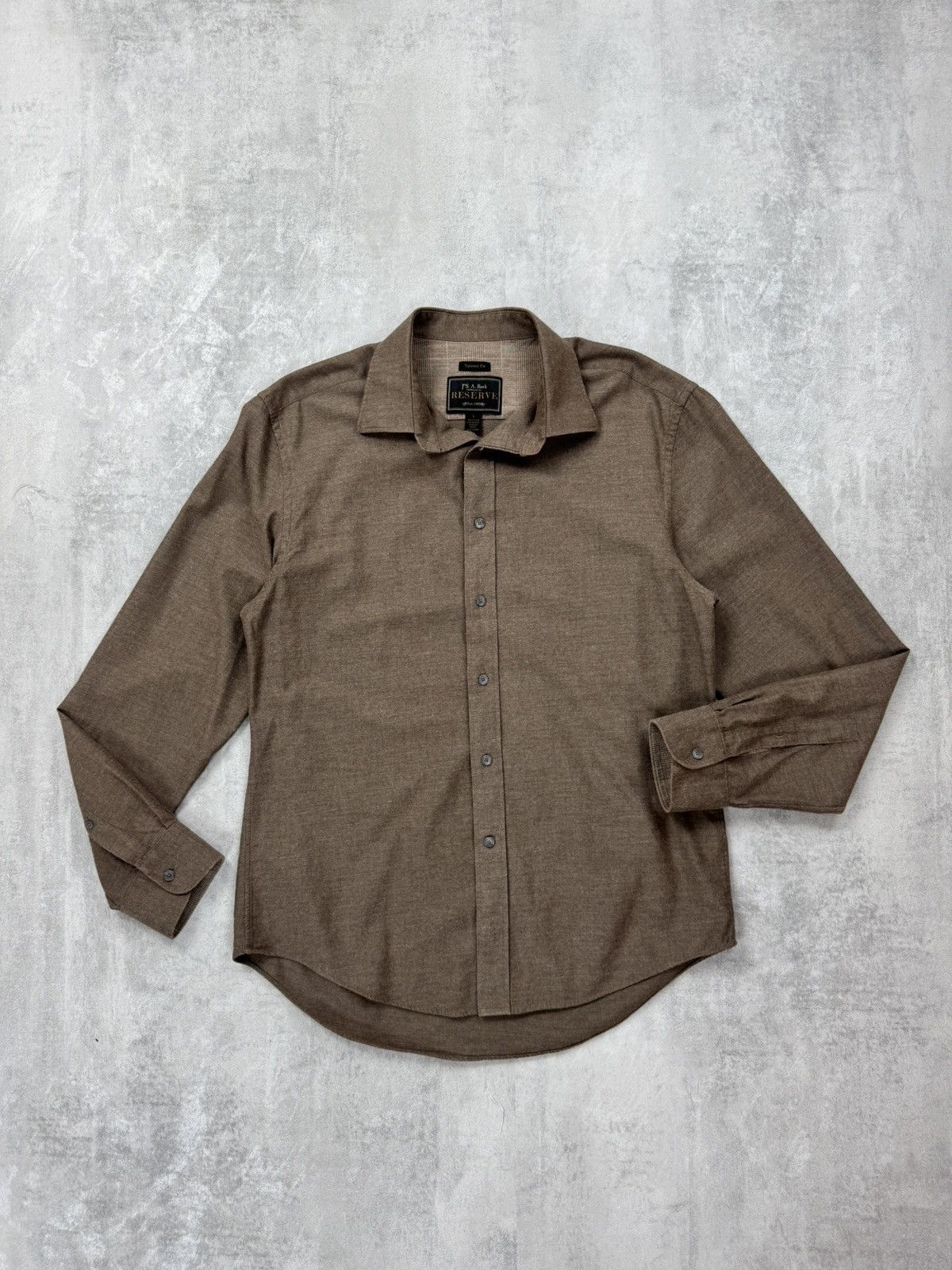 Designer × Jos. A. Bank Jos. A. Bank RESERVE Button Up Shirt cotton/cashmere Size US L / EU 52-54 / 3 - 1 Thumbnail