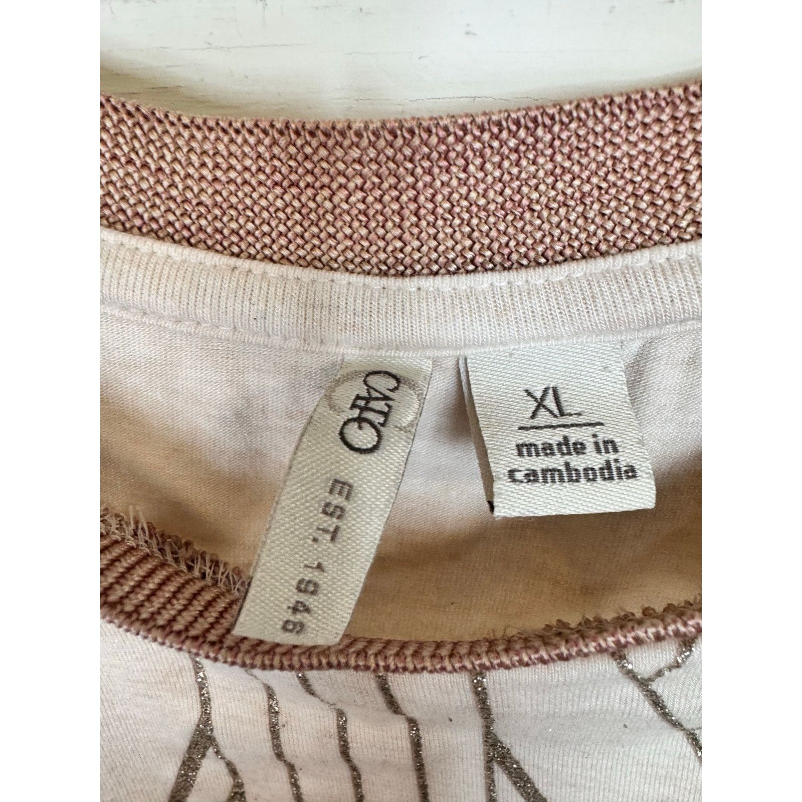 Other Cato Short Sleeve Blouse Women's Size XL Size XL / US 12-14 / IT 48-50 - 3 Thumbnail