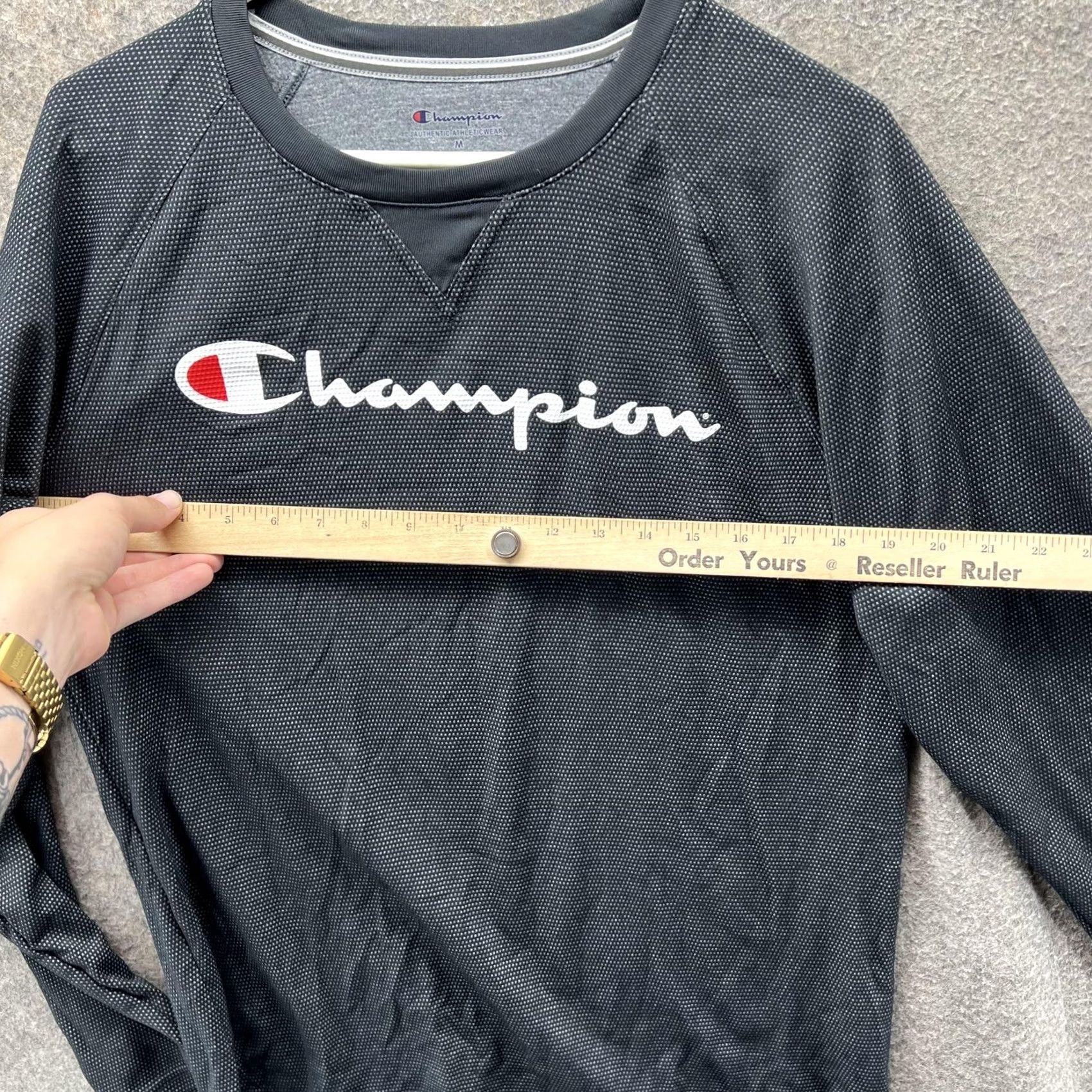 Champion Champion Shirt Mens M Gray Long Sleeve Performance Crewneck Size US M / EU 48-50 / 2 - 5 Thumbnail