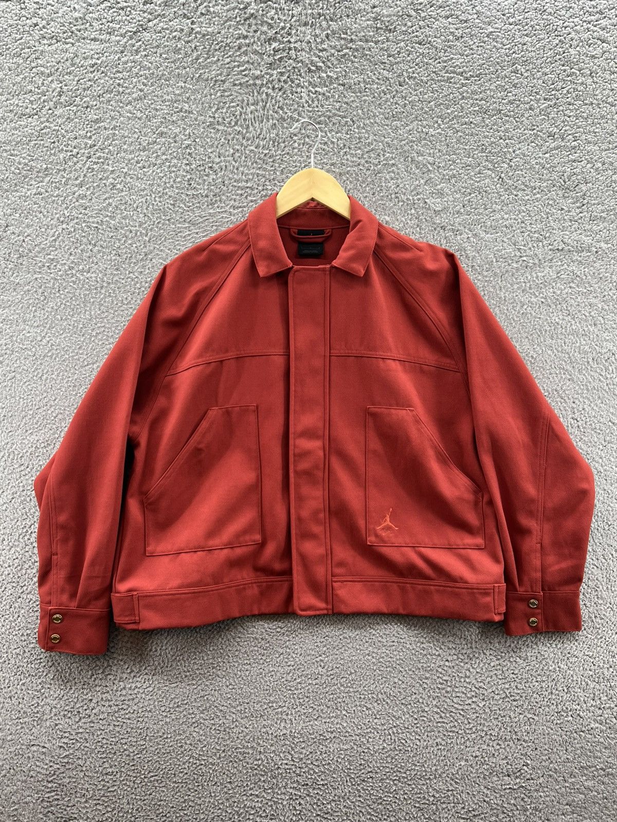 Nike Air Jordan Women’s Red Novelty Jacket Size Large FN5350-615 Size L / US 10 / IT 46 - 1 Thumbnail
