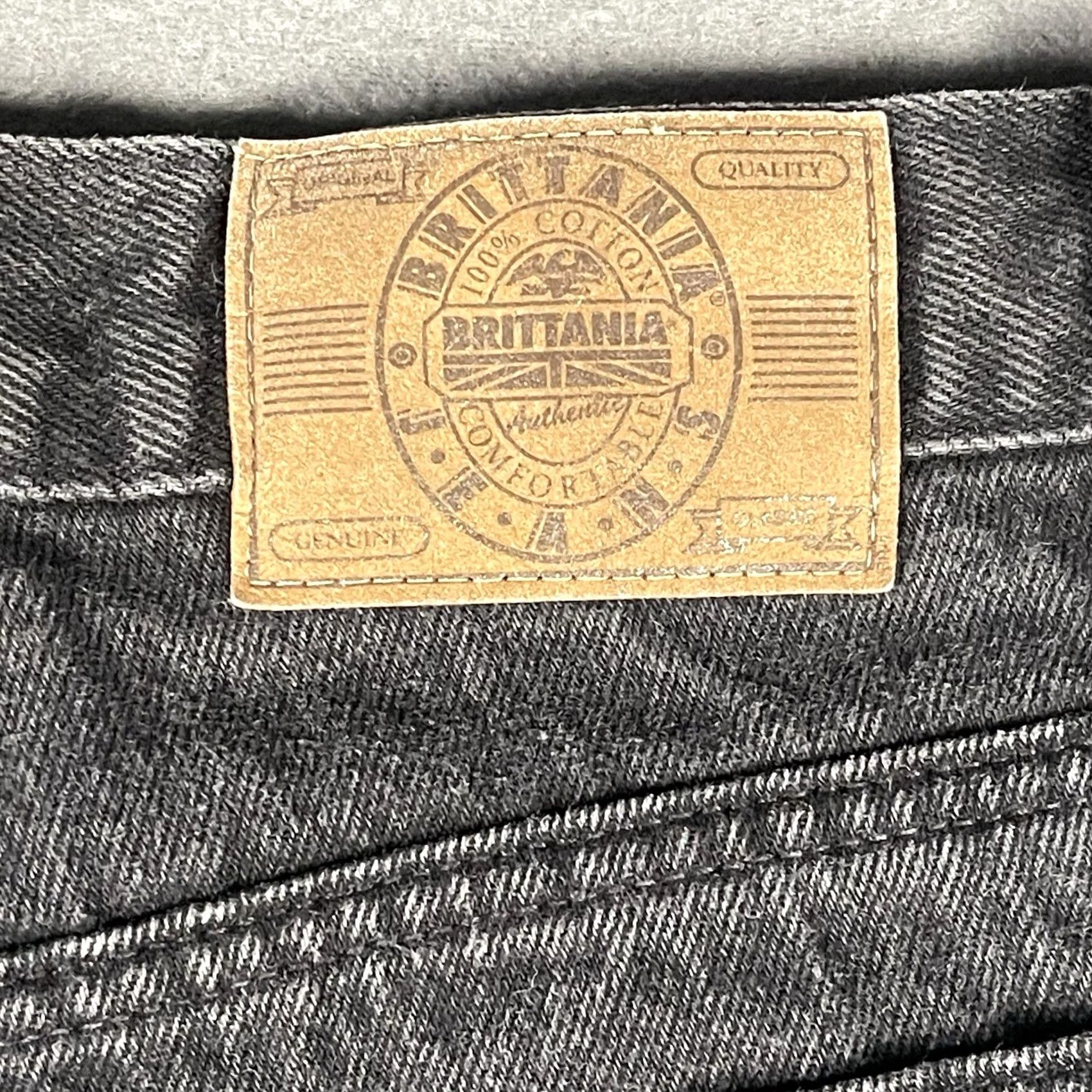 Vintage VINTAGE Brittania Jeans Size 12 Black Denim High Rise Mom Jeans Women 90s VTG Size 34" / US 12 / IT 48 - 5 Thumbnail