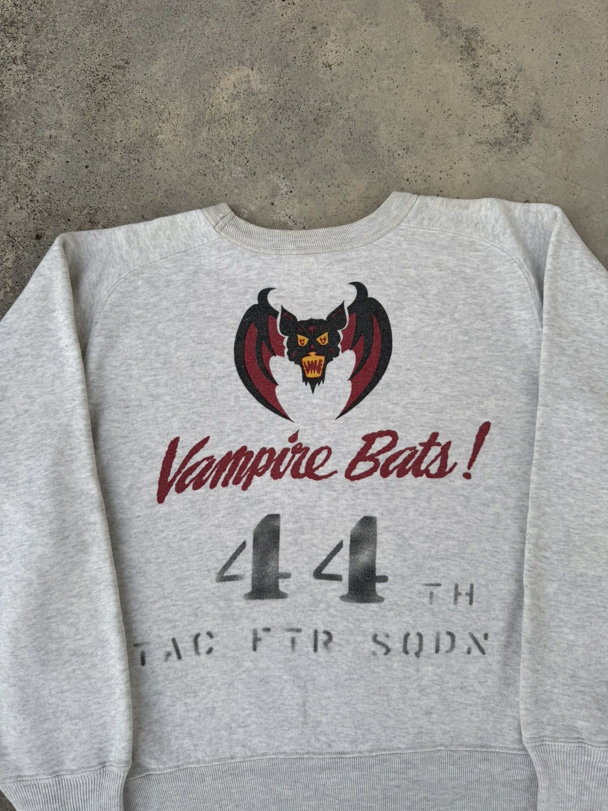 Buzz Rickson's Vintage Buzz Rickson Vampire Bats 44th TAC FTR SODN Crewneck Size US M / EU 48-50 / 2 - 2 Thumbnail