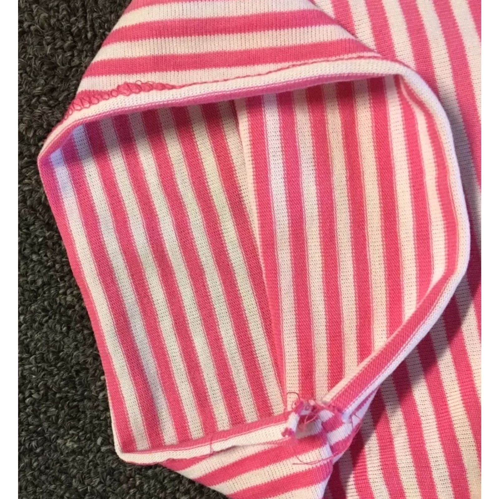 Jantzen Vtg 80s Jantzen Faded Striped Shirt L Pink White Women T-Shirt Short Sleeve Vintage Grunge Surf Skate 90s California USA Beach Vaporwave Aop Size L / US 10 / IT 46 - 6 Thumbnail