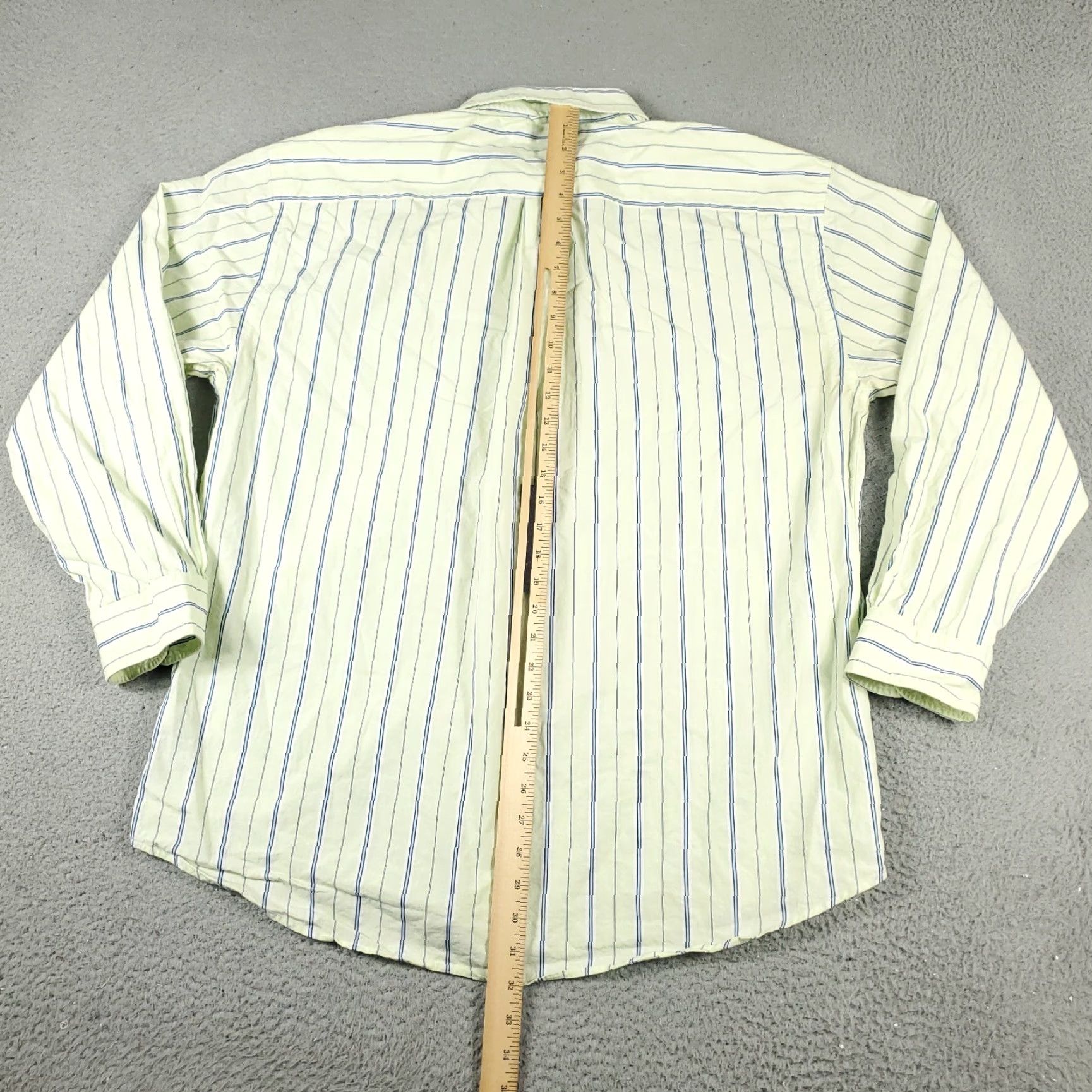 Tommy Hilfiger Tommy Hilfiger Striped Button-Up Shirt Mens XL Yellow Blue Casual Long Sleeve Classic Size US XL / EU 56 / 4 - 3 Thumbnail