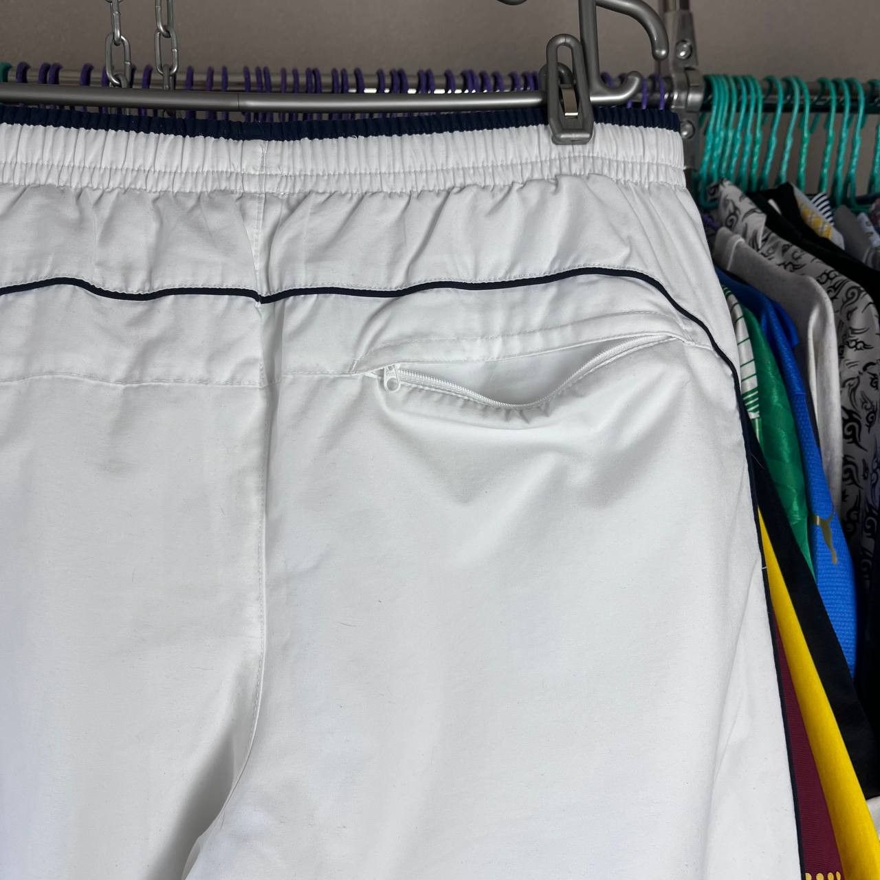 Nike Vintage Nike Big Logo Baggy Relaxed Nylon White Track Pants Size US 32 / EU 48 - 10 Thumbnail