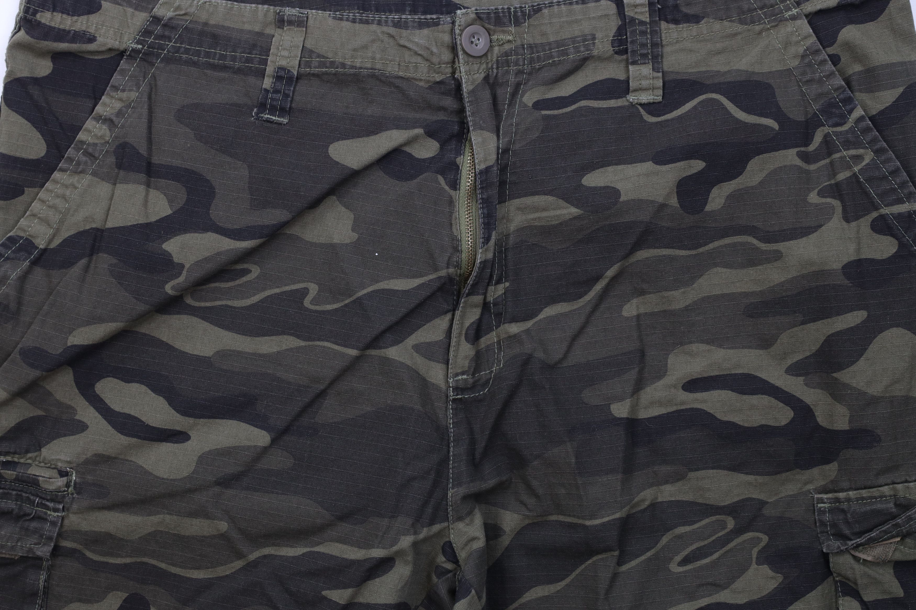 Vintage Vintage 90s Y2K Burnside Surfing Camouflage Cargo Shorts Size US 42 / EU 58 - 3 Thumbnail
