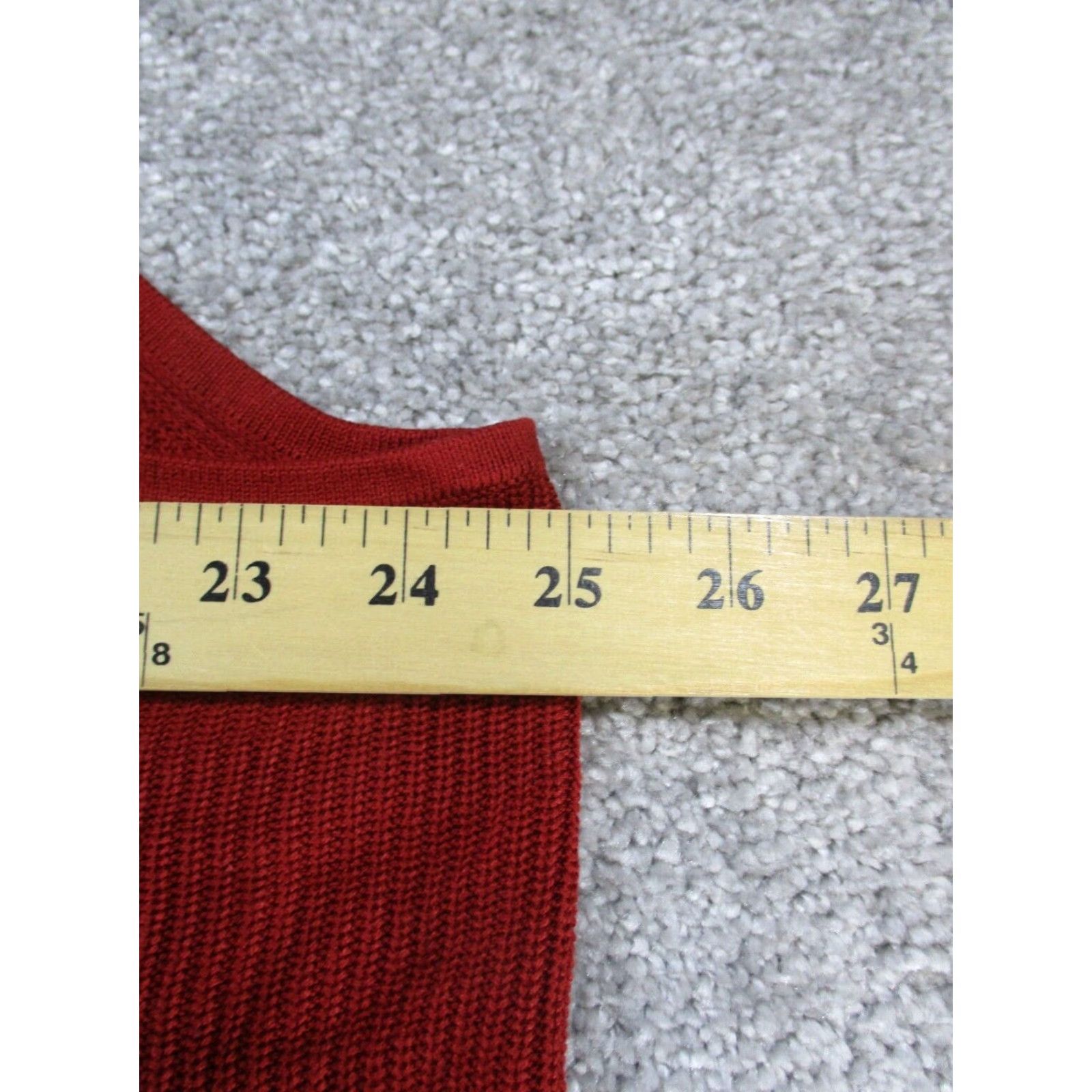 Banana Republic VINTAGE Banana Republic Shirt Womens 2XL Red Knit Blouse Sleeveless Cotton Blend Pullover Regular Fit Top Women 90s Size XXL / US 16-18 / IT 52-54 - 7 Thumbnail