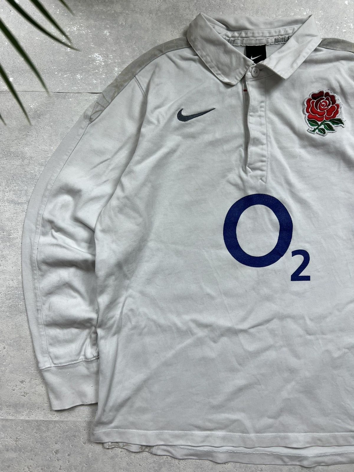 Nike 00s Nike England Swoosh Vintage Y2K Rugby Longsleeve Polo Size US L / EU 52-54 / 3 - 2 Thumbnail