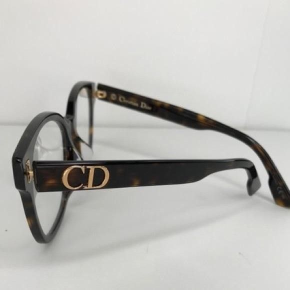 Dior Dior Ladies Tortoise Aviator/Pilot Eyeglass Frames Diorcd2f Size ONE SIZE - 4 Thumbnail