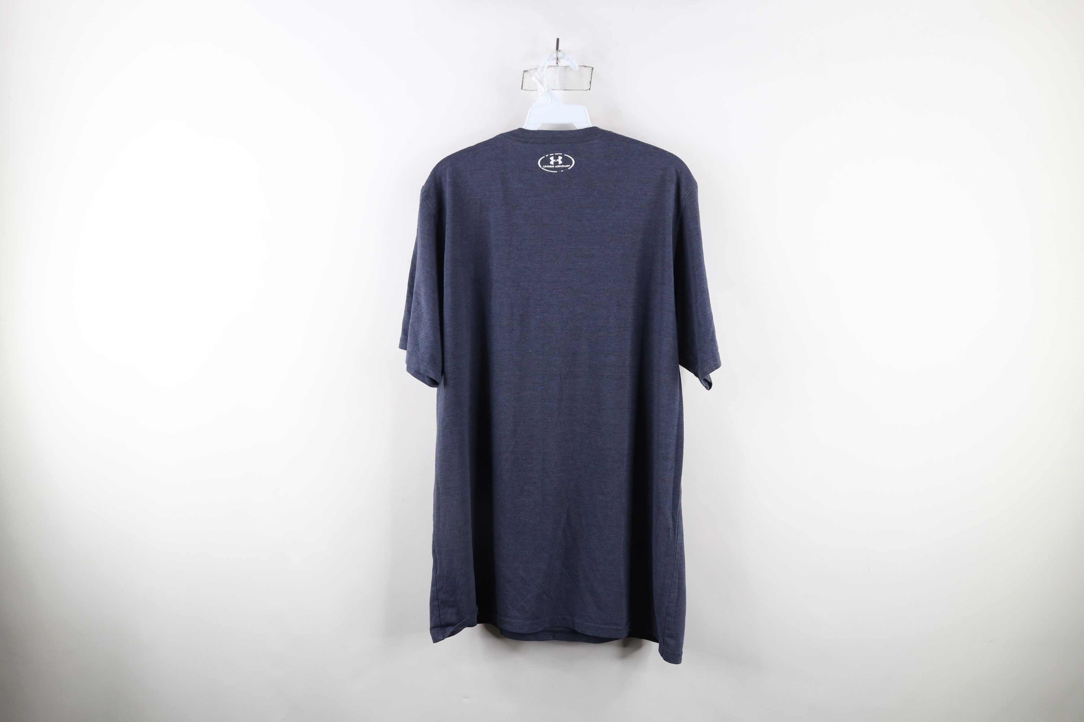 Under Armour × Vintage Under Armour Notre Dame University Football T-Shirt Blue Size US XL / EU 56 / 4 - 12 Thumbnail