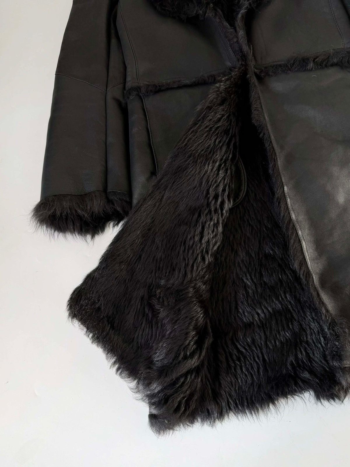 Gucci 2000’s Gucci by Tom Ford Black Shearling Leather Coat Size XS / US 0-2 / IT 36-38 - 7 Thumbnail