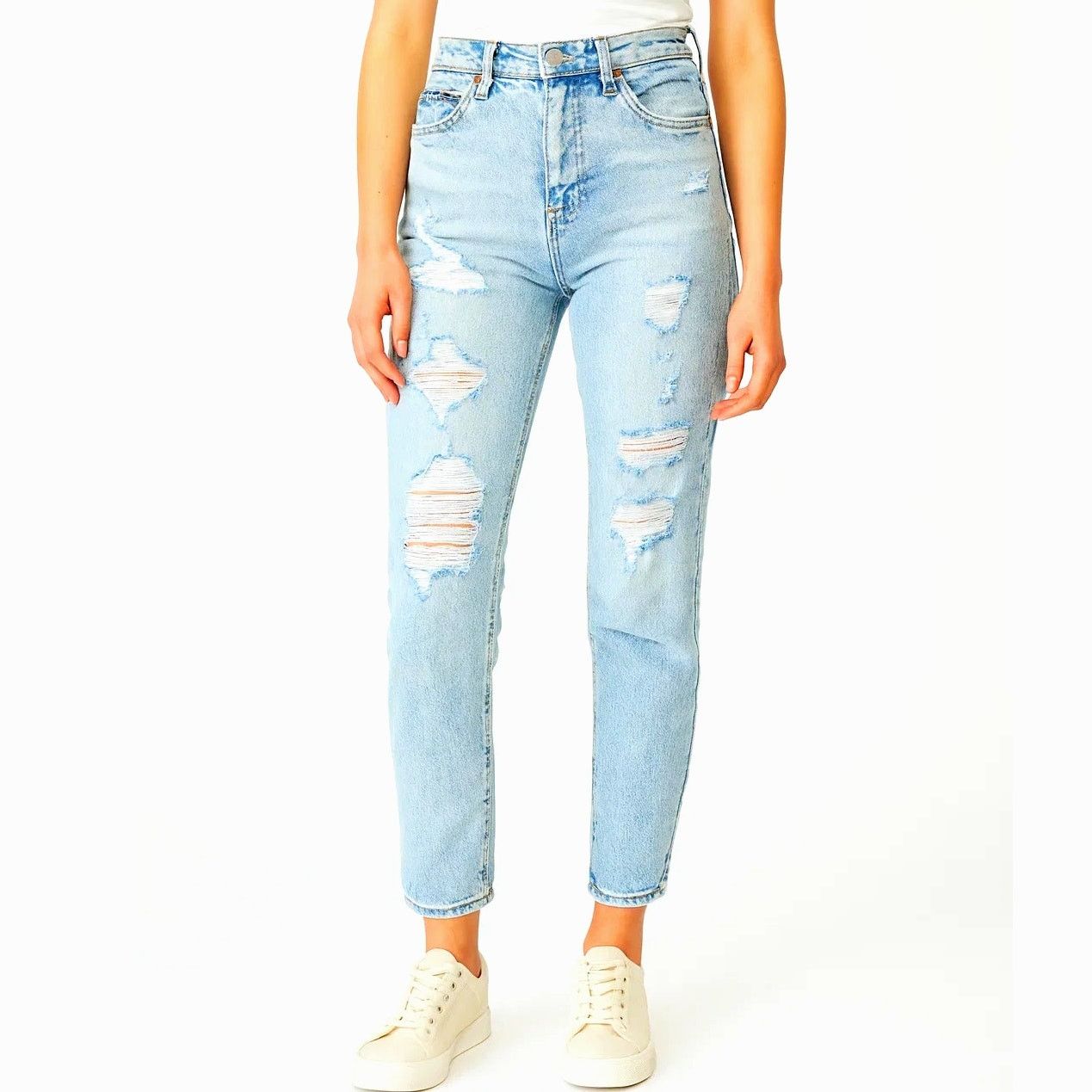 American Eagle Outfitters American Eagle Distressed Jeans - Size 0 Size 25" / US 0 / IT 36 - 1 Thumbnail