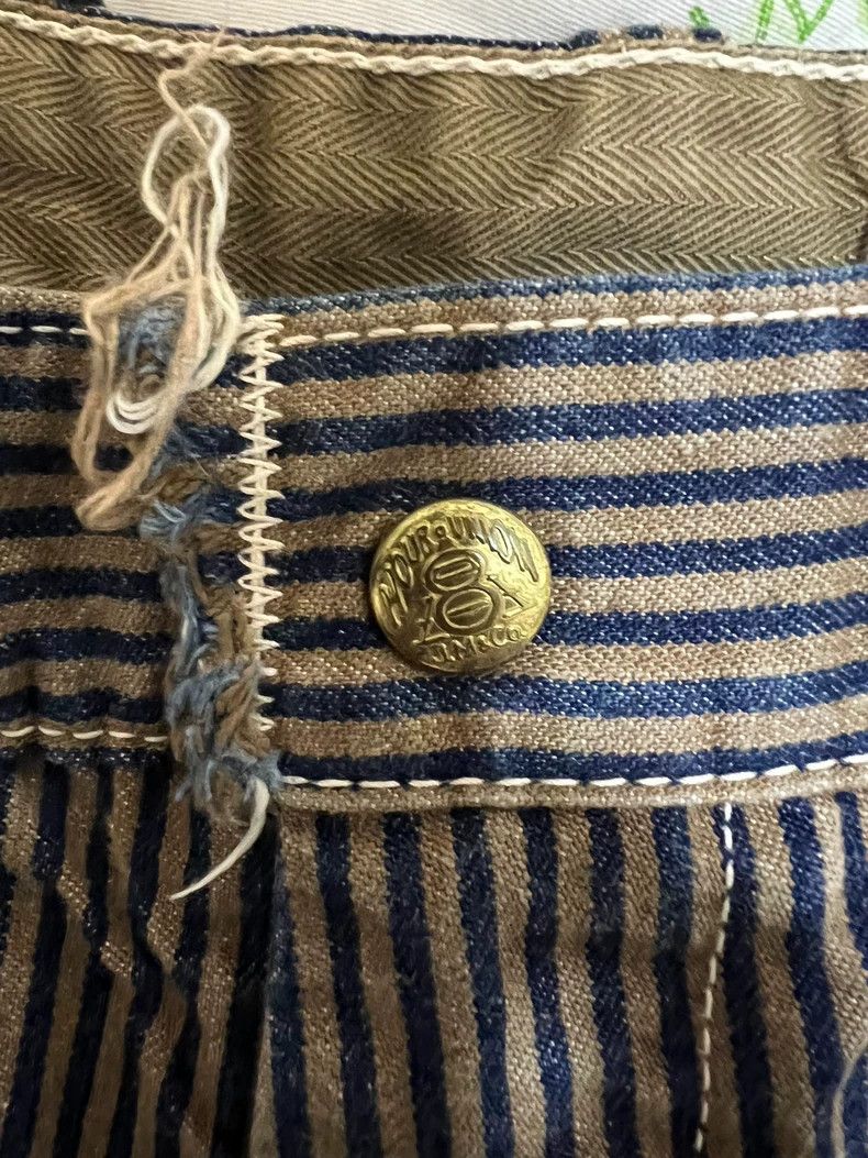 The Real McCoy's The Real McCoy's746 Striped Work Shorts Size US 32 / EU 48 - 4 Thumbnail