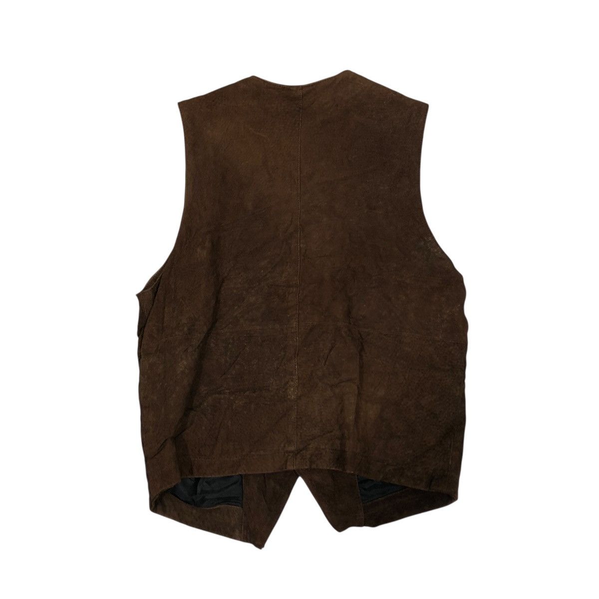 Japanese Brand 🔥VINTAGE GENUINE LEATHER VEST BIKET JACKET TURKY BEAR Size US M / EU 48-50 / 2 - 2 Thumbnail