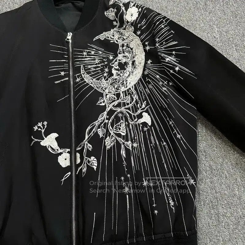 Alexander McQueen Alexander McQueen Black Long Sleeve Embroidered Jacket . Size US XL / EU 56 / 4 - 2 Thumbnail