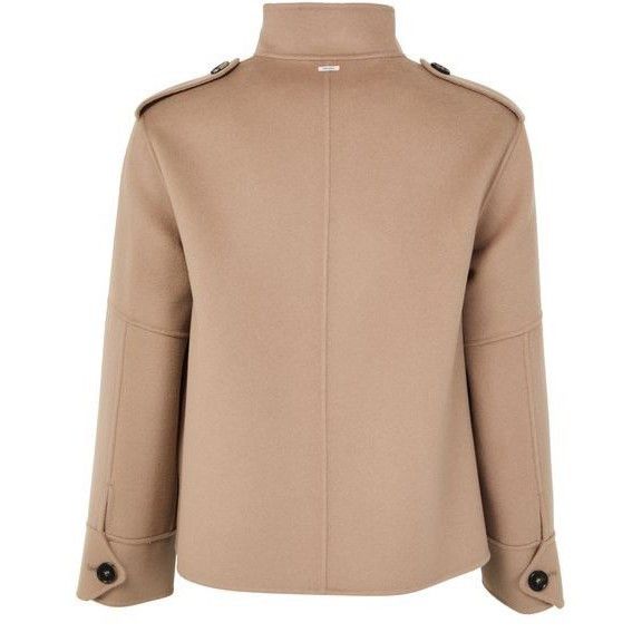 Max Mara MAX MARA Free High Neck Brown Wool Jacket New & Authentic (W Size XS / US 0-2 / IT 36-38 - 2 Thumbnail